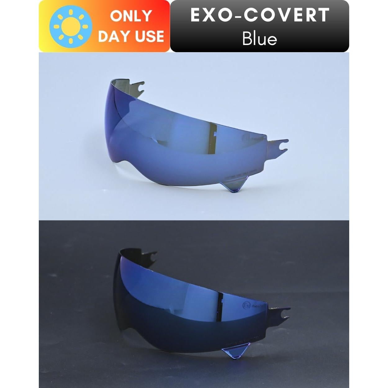 Visera de Casco de Motocicleta Logto Covert Azul Universal