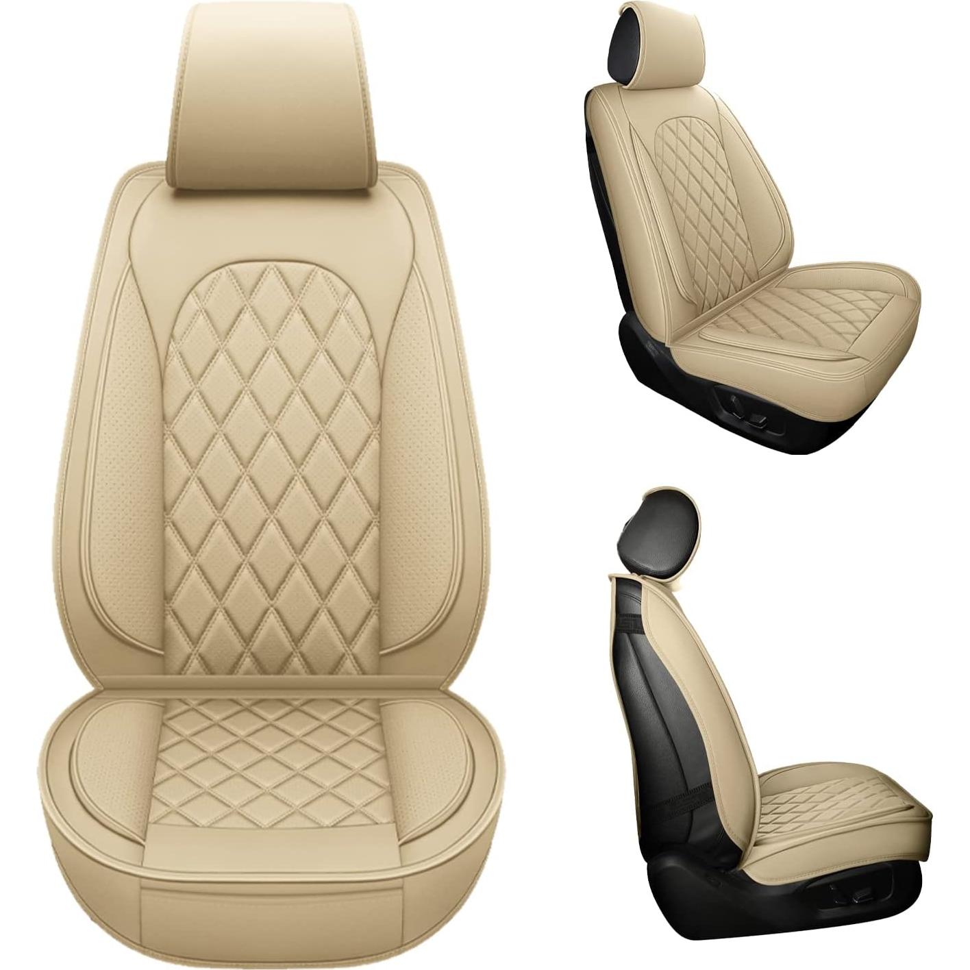 Funda de Asiento Delantero LINGVIDO Beige Impermeable Universal