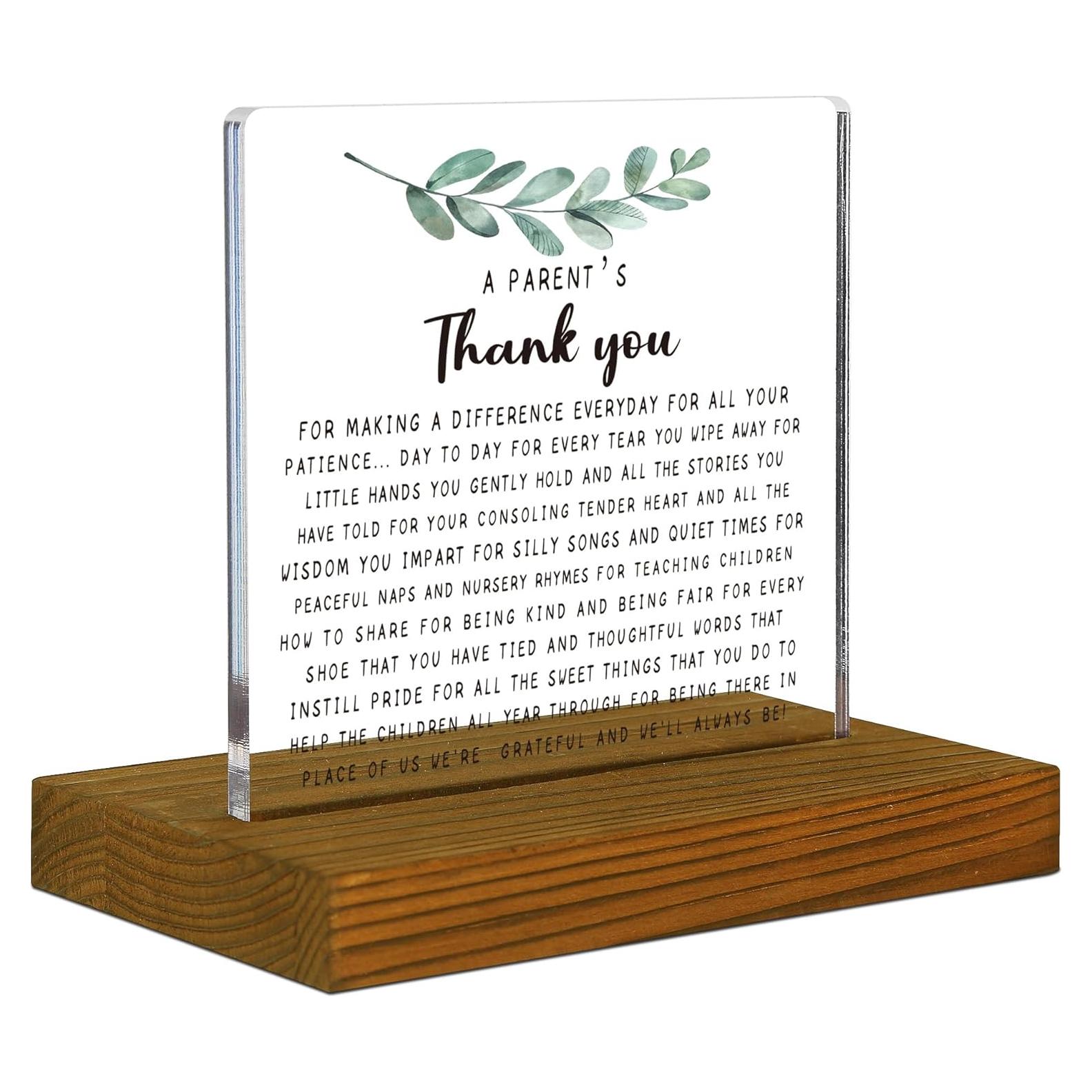 Señal Decorativa de Acrílico con Base de Madera - FSA049