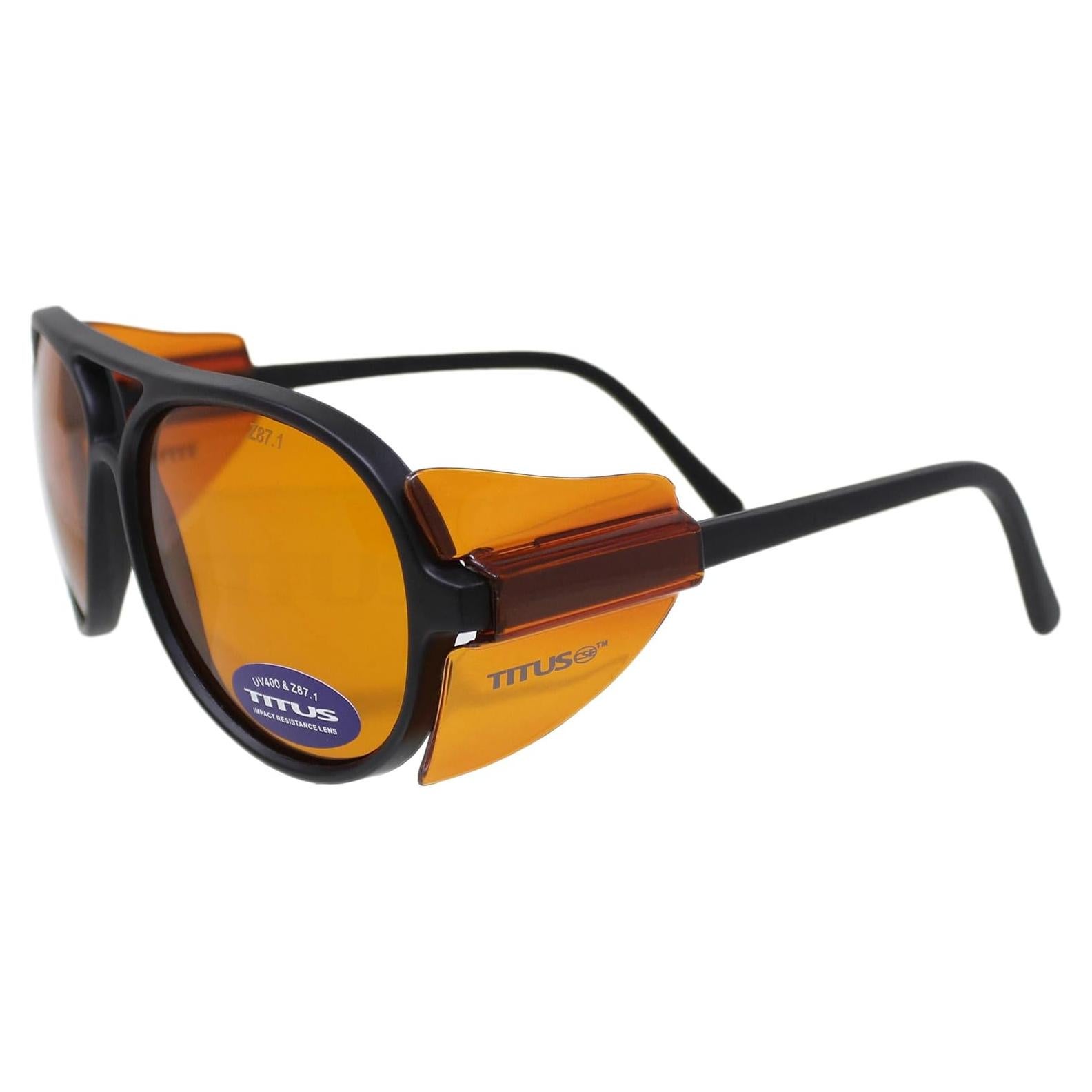 Gafas de Sol Aviador Retro Titus G35 UV400 con Escudos Laterales