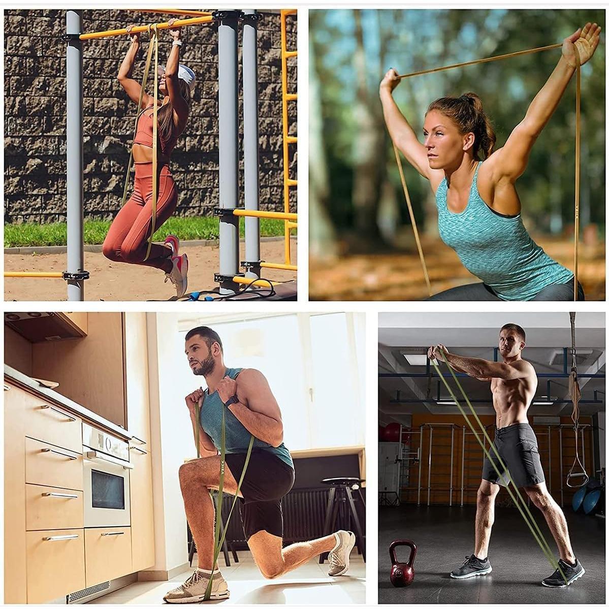 Bandas de Resistencia VEICK HQ4006 - Juego de 4 para Entrenamiento