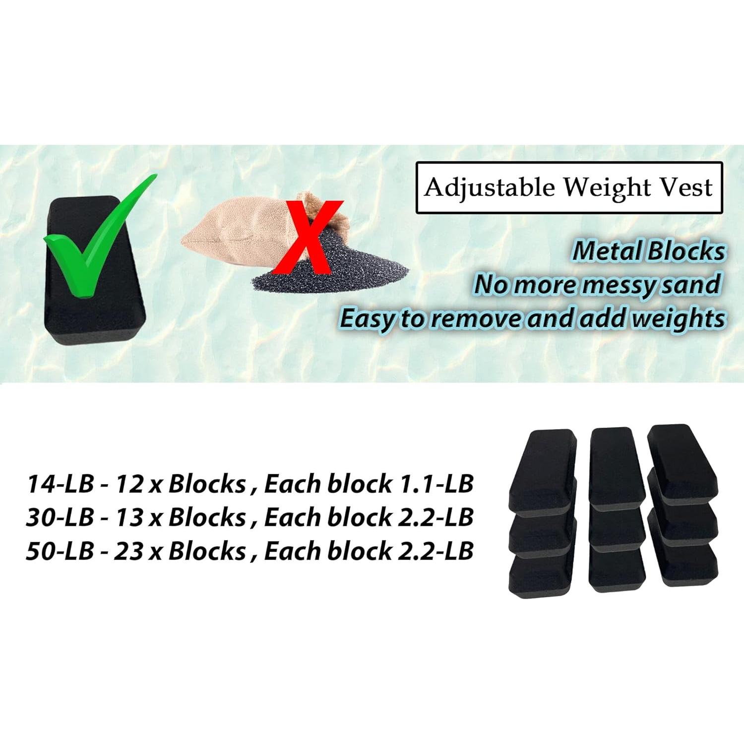 Chaleco de Pesas Ajustable GYMENIST 6.12 kg para Fitness