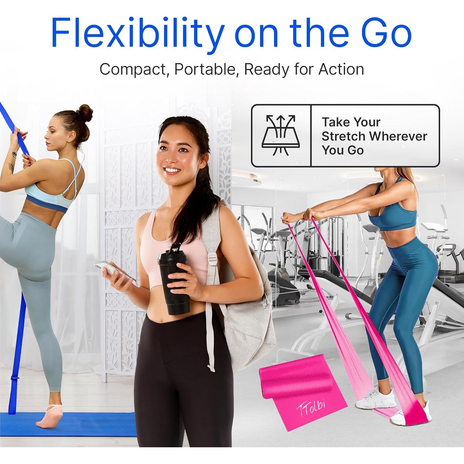 Correa de Estiramiento TTolbi con Ancla de Puerta - Flexibilidad