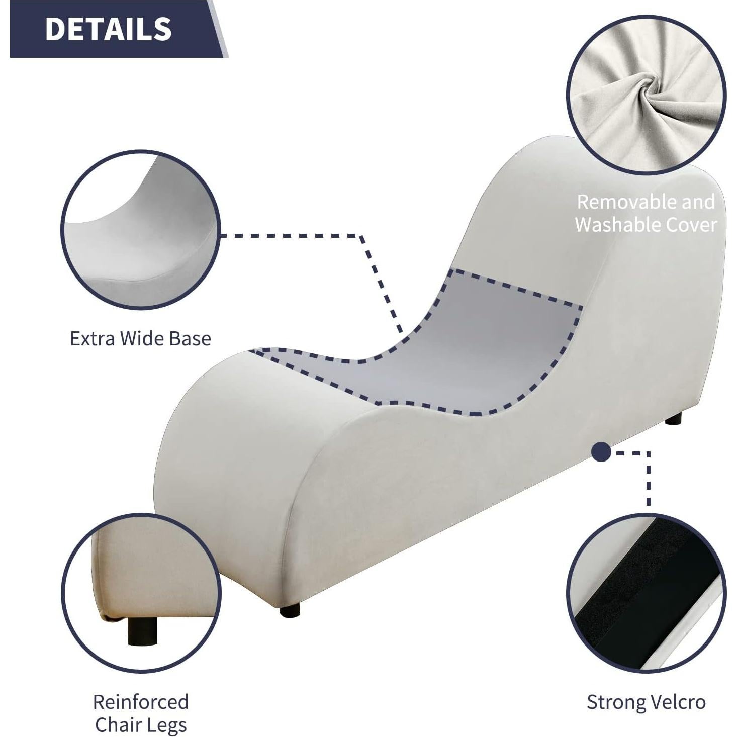 Silla de Yoga Curvada ijuicy Beige - Ergonomía y Estilo Moderno