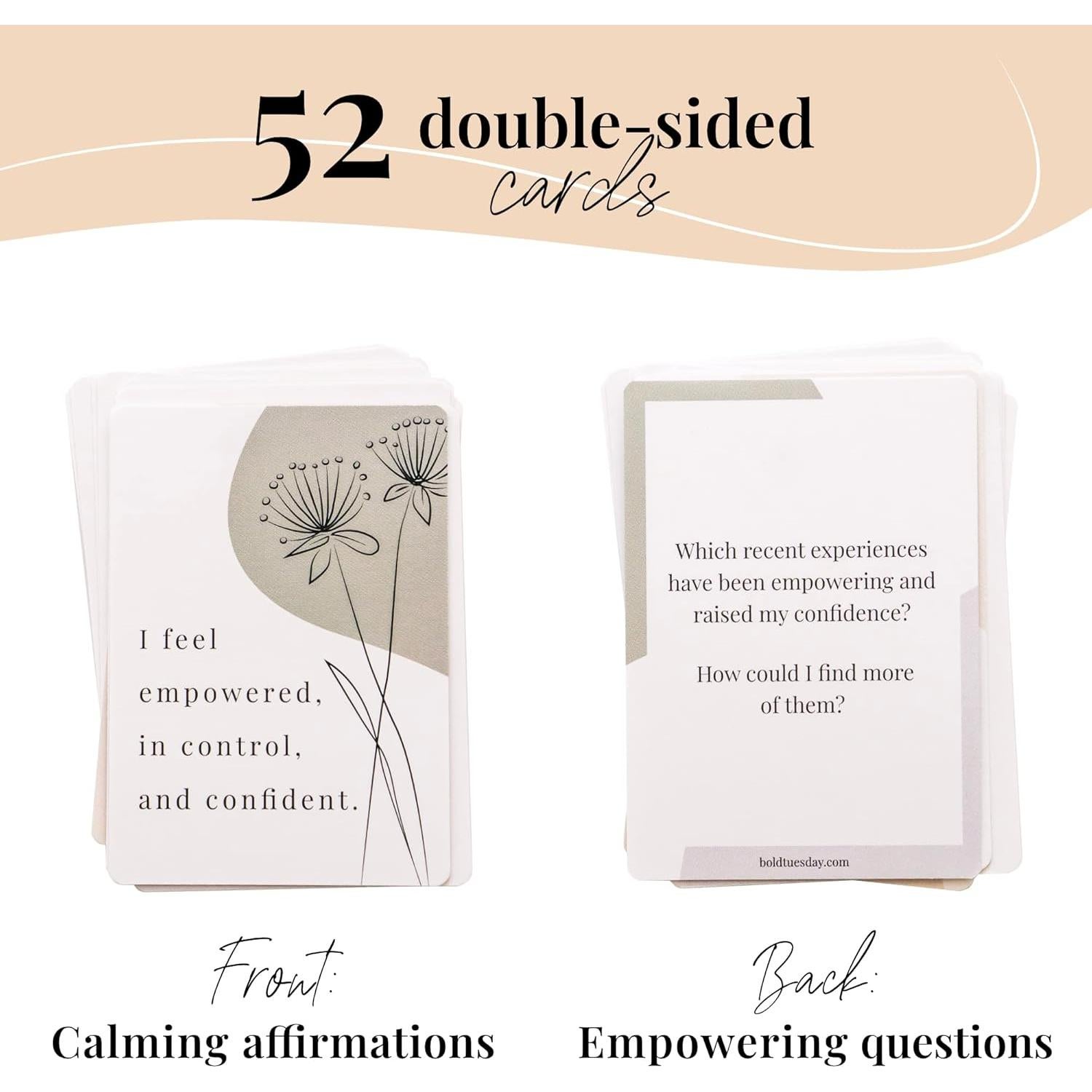 Tarjetas de Afirmación Bold Tuesday - 52 Tarjetas Motivacionales