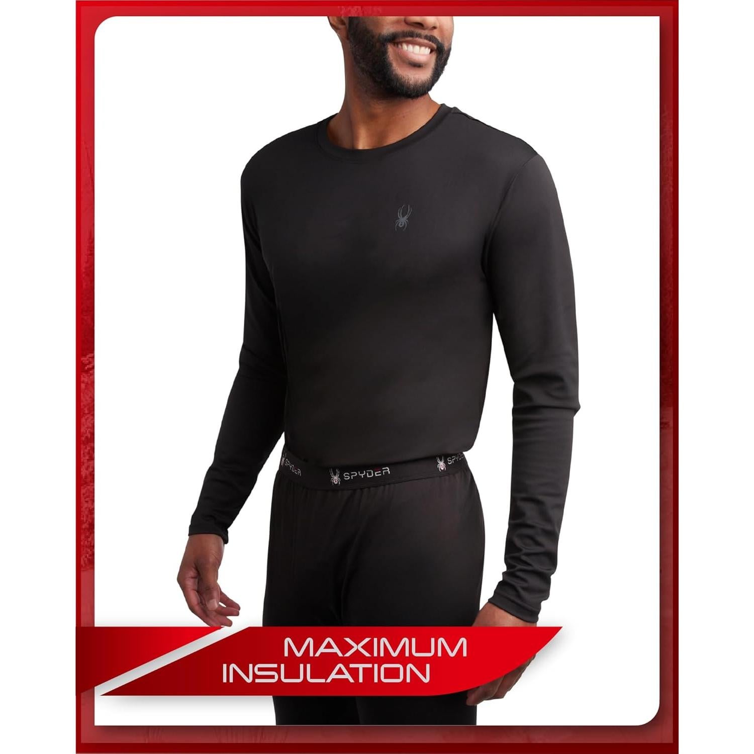 Conjunto Térmico para Hombre Spyder - 4 Piezas, Forro Polar