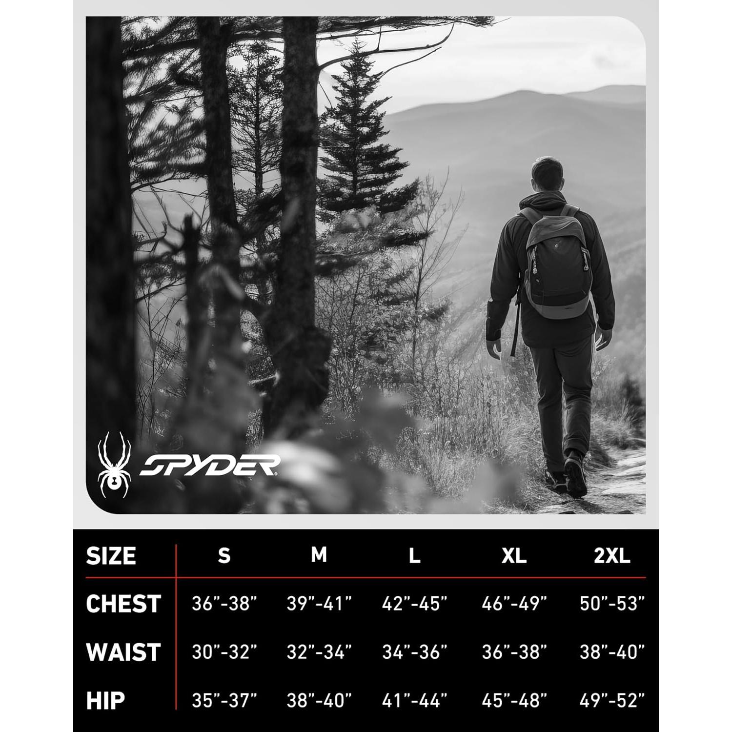 Conjunto Térmico para Hombre Spyder - 4 Piezas, Forro Polar