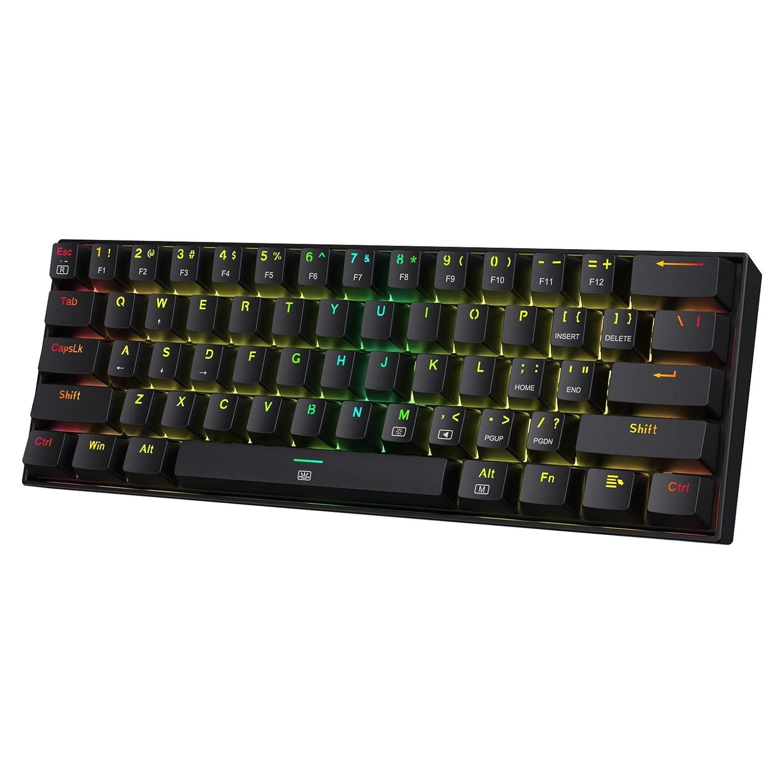 Teclado Gaming Redragon K630 RGB 60% Mecánico Compacto