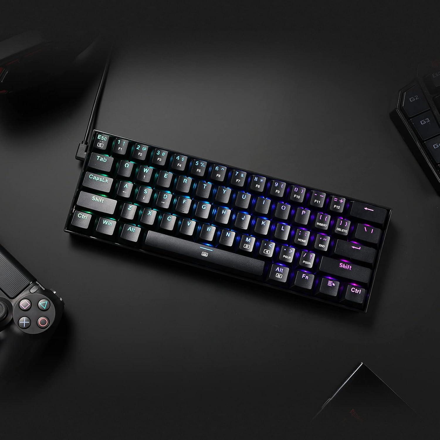 Teclado Gaming Redragon K630 RGB 60% Mecánico Compacto