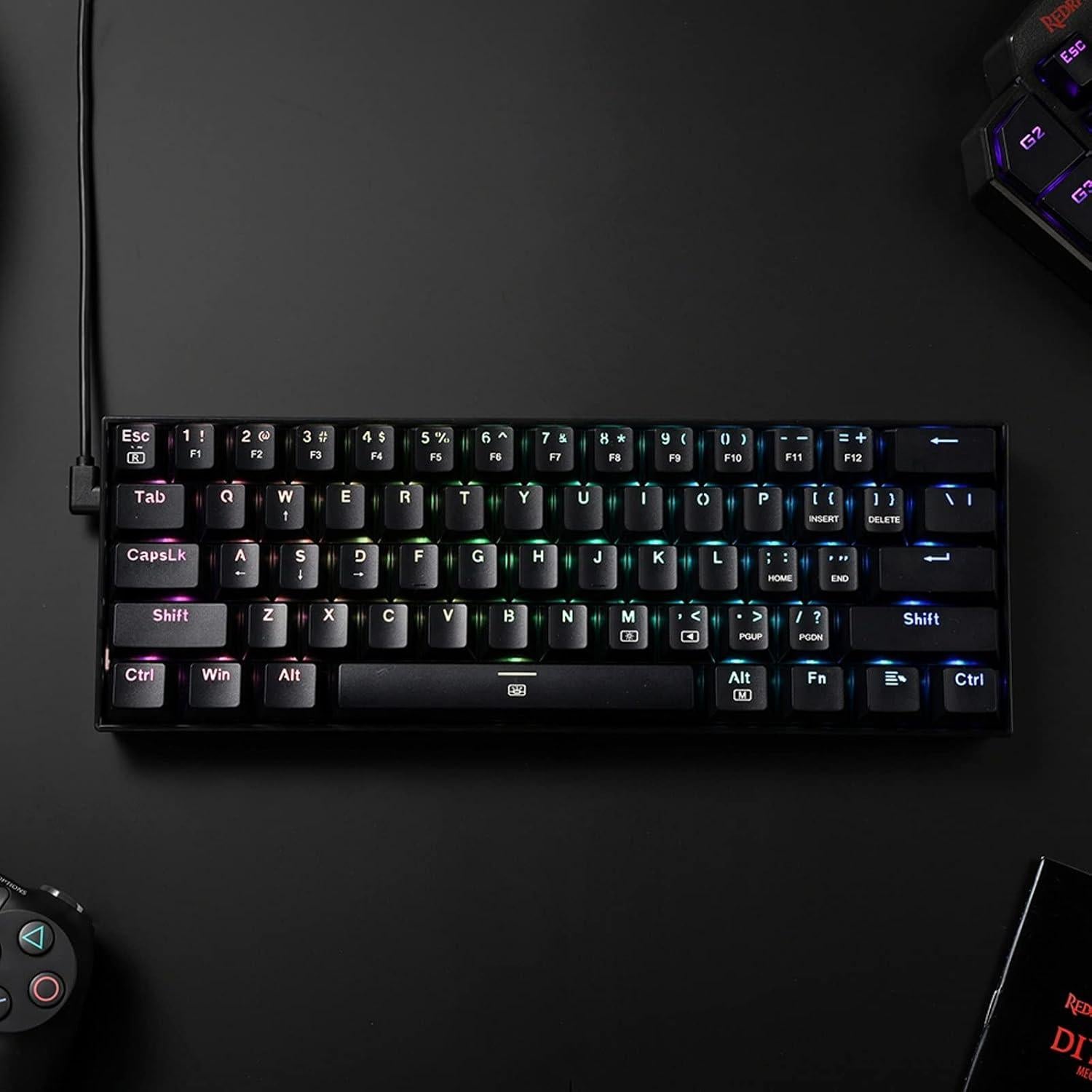 Teclado Gaming Redragon K630 RGB 60% Mecánico Compacto