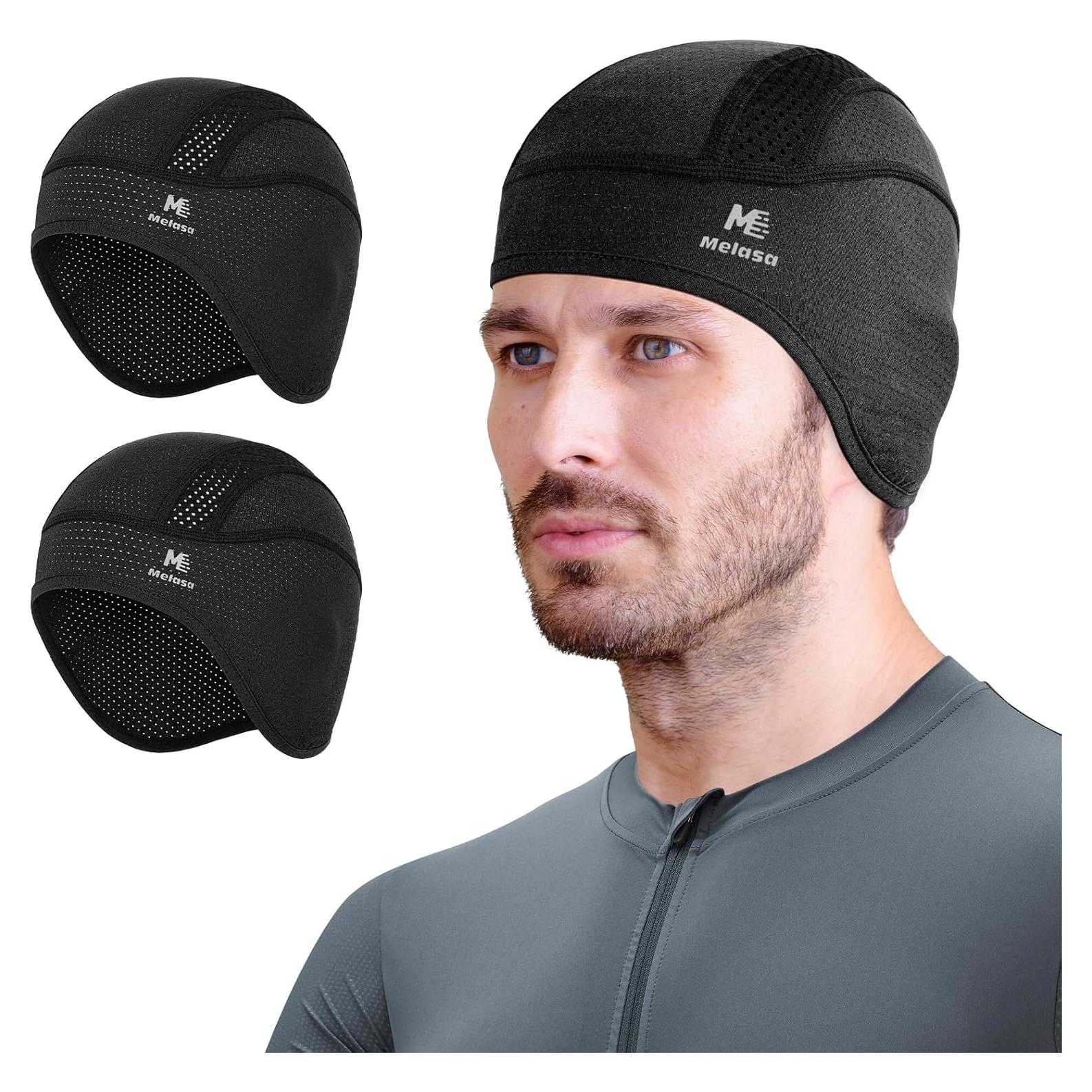 Gorro de Enfriamiento MELASA para Ciclismo y Running - Negro
