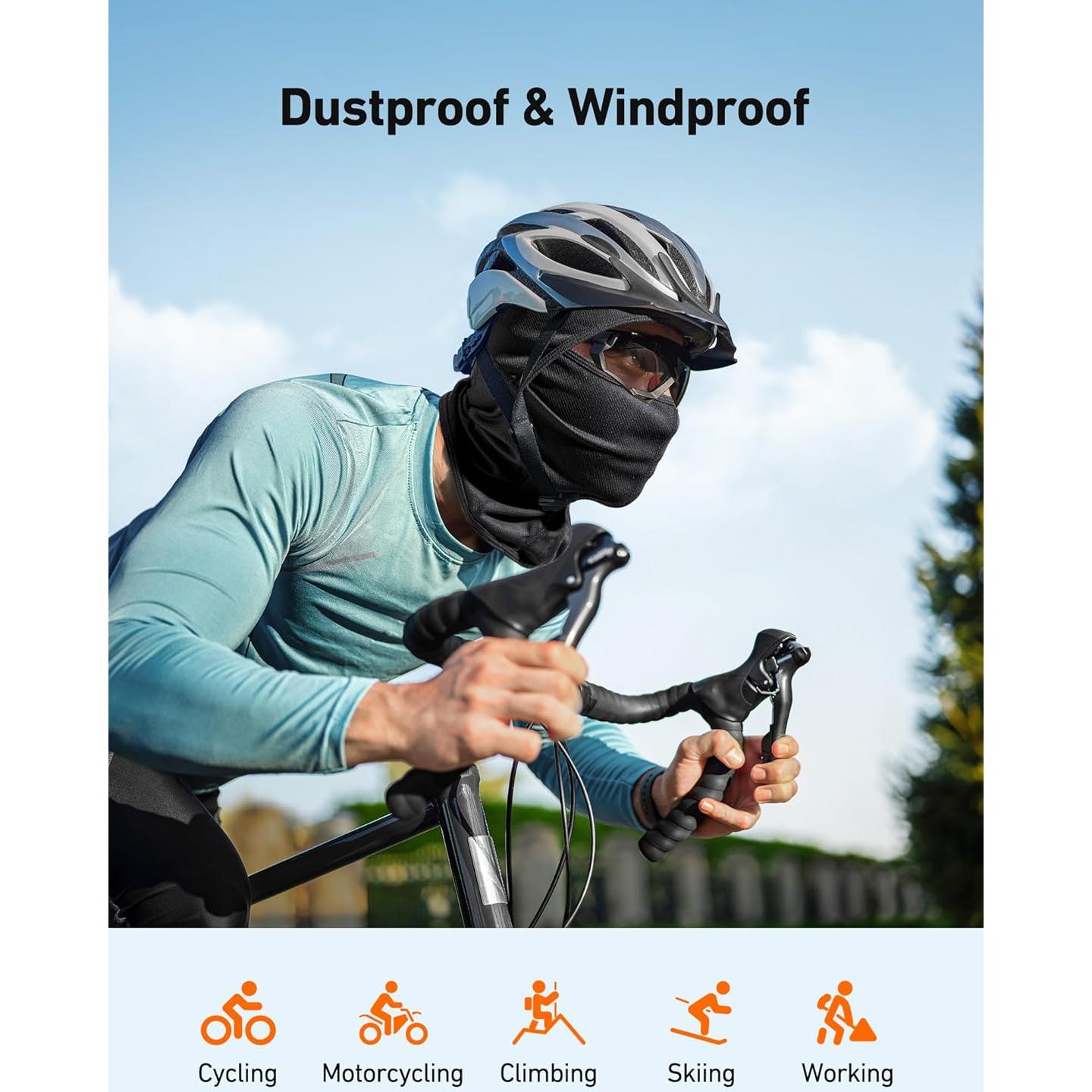 Máscara Balaclava AstroAI - Protección UV y Viento, Unisex