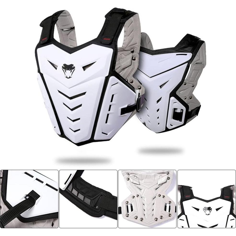 Chaleco Protector de Armadura PETA para Motocicleta Negro