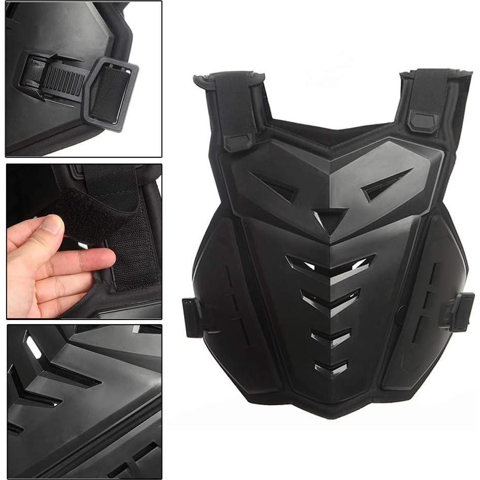 Chaleco Protector de Armadura PETA para Motocicleta Negro