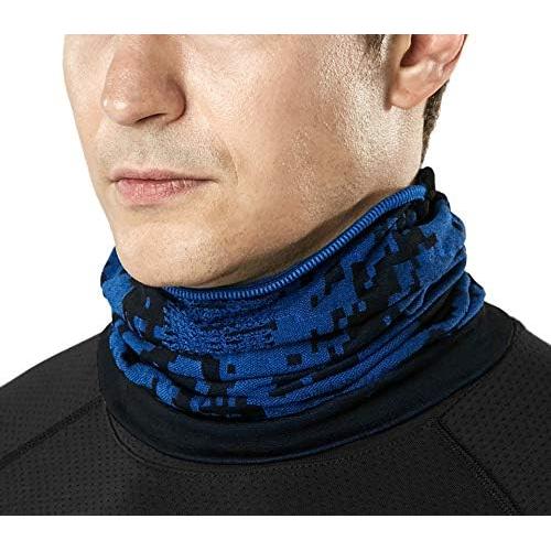 Calentador de Cuello TSLA Gaiter Camo Azul Unisex Ligero
