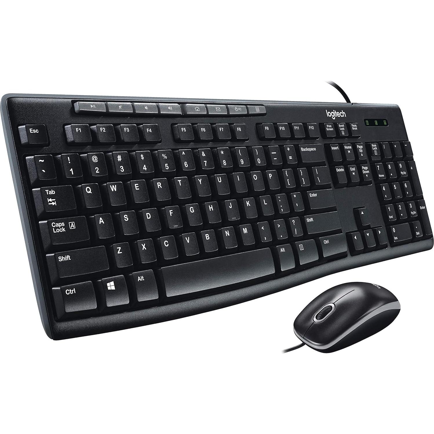 Combo Logitech MK200 Teclado Completo y Ratón Óptico