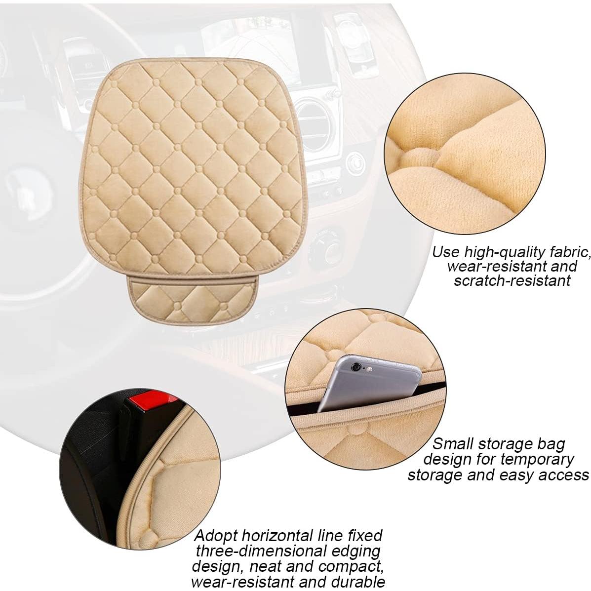 Funda de Asiento Delantero 2 Pack 8sanlione Beige Universal