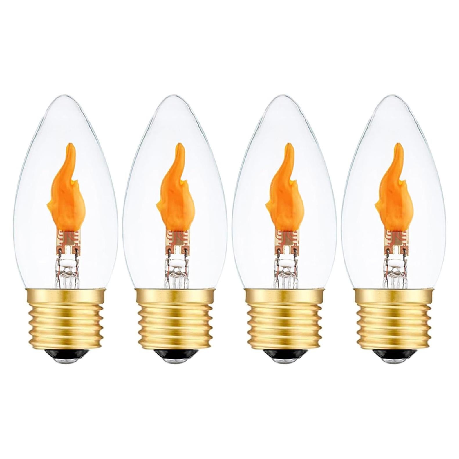 Bombilla LED E26 Llama Parpadeante Sunaiony 4 Unidades