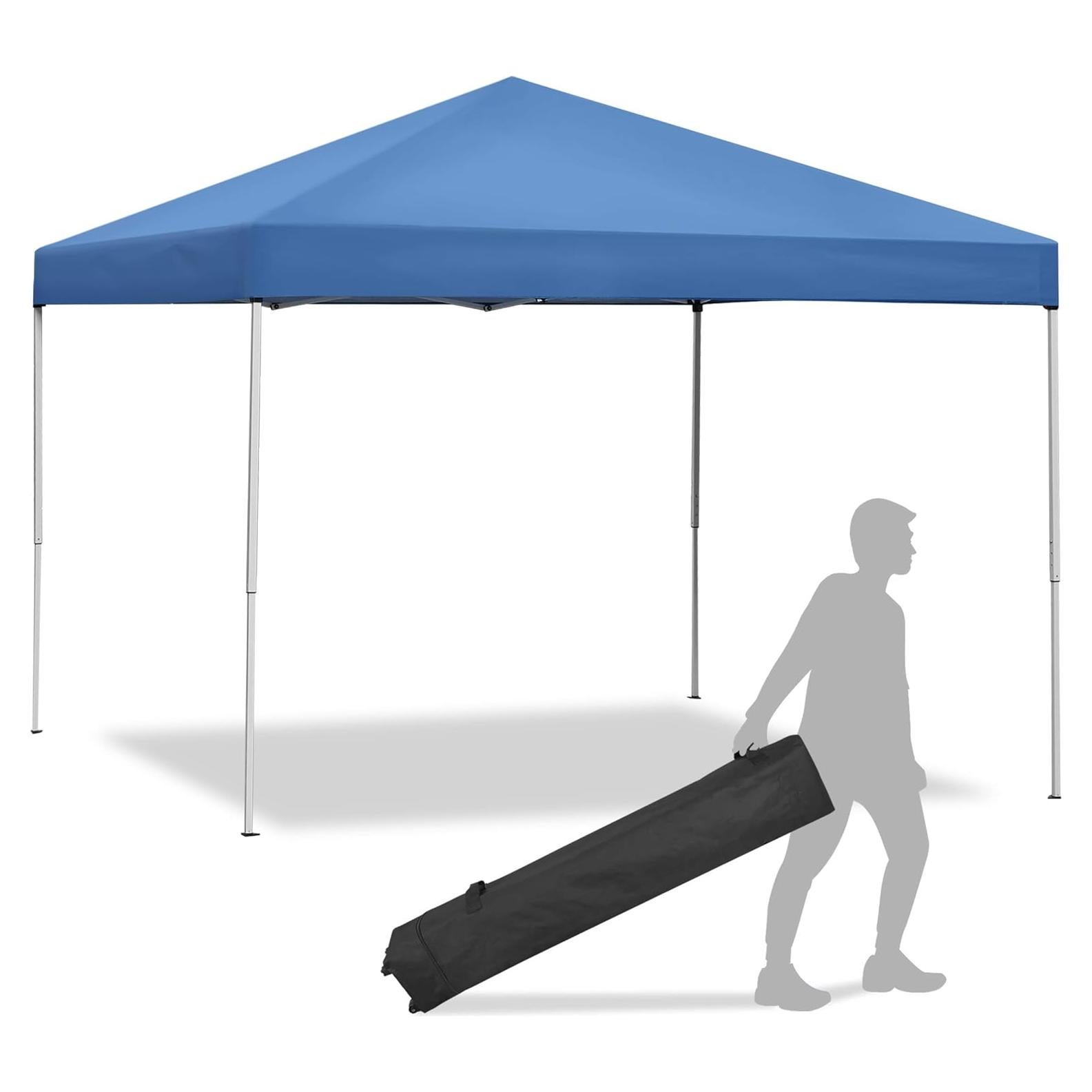Carpa Plegable JupiterForce 3x3m Ajustable Impermeable Azul
