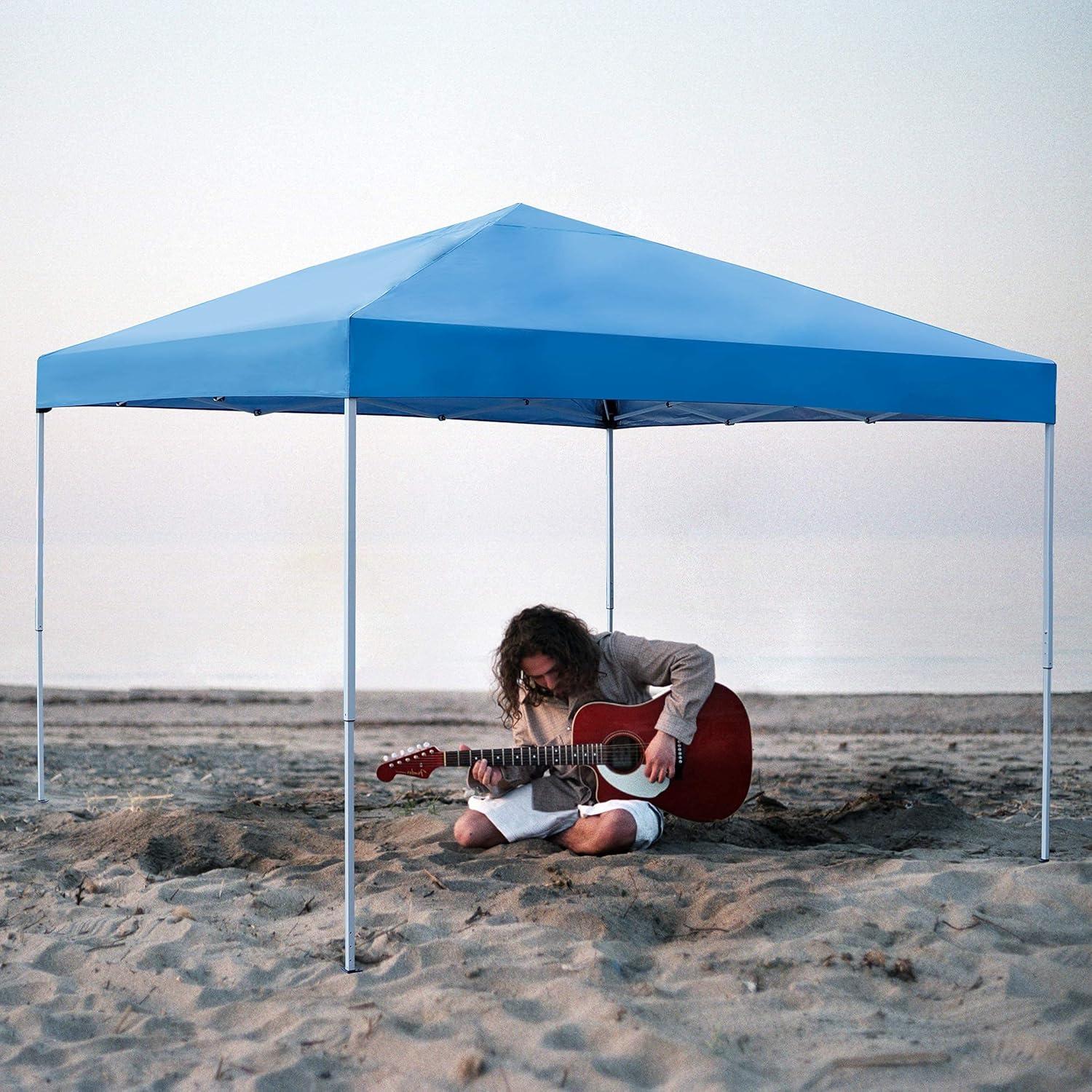 Carpa Plegable JupiterForce 3x3m Ajustable Impermeable Azul