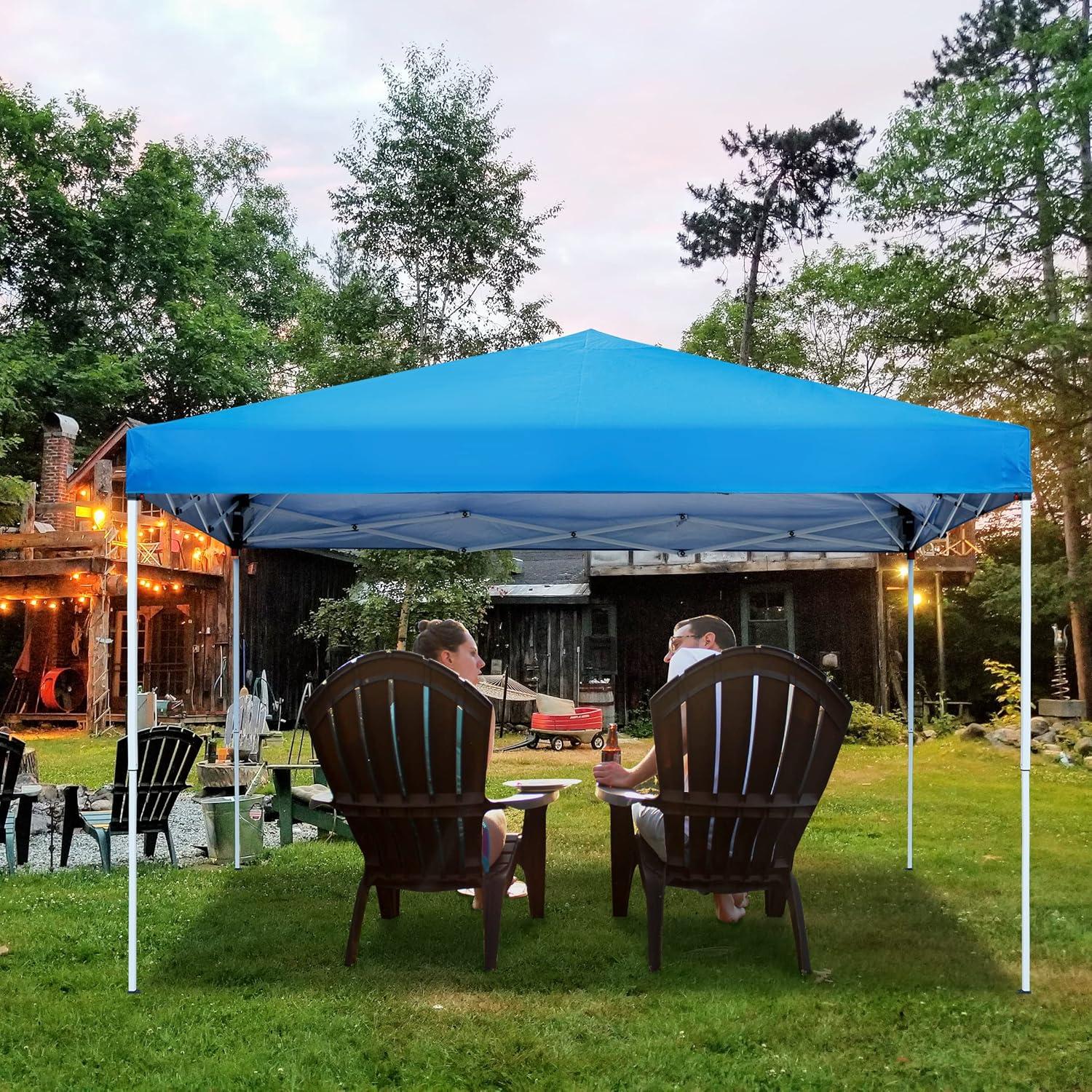 Carpa Plegable JupiterForce 3x3m Ajustable Impermeable Azul