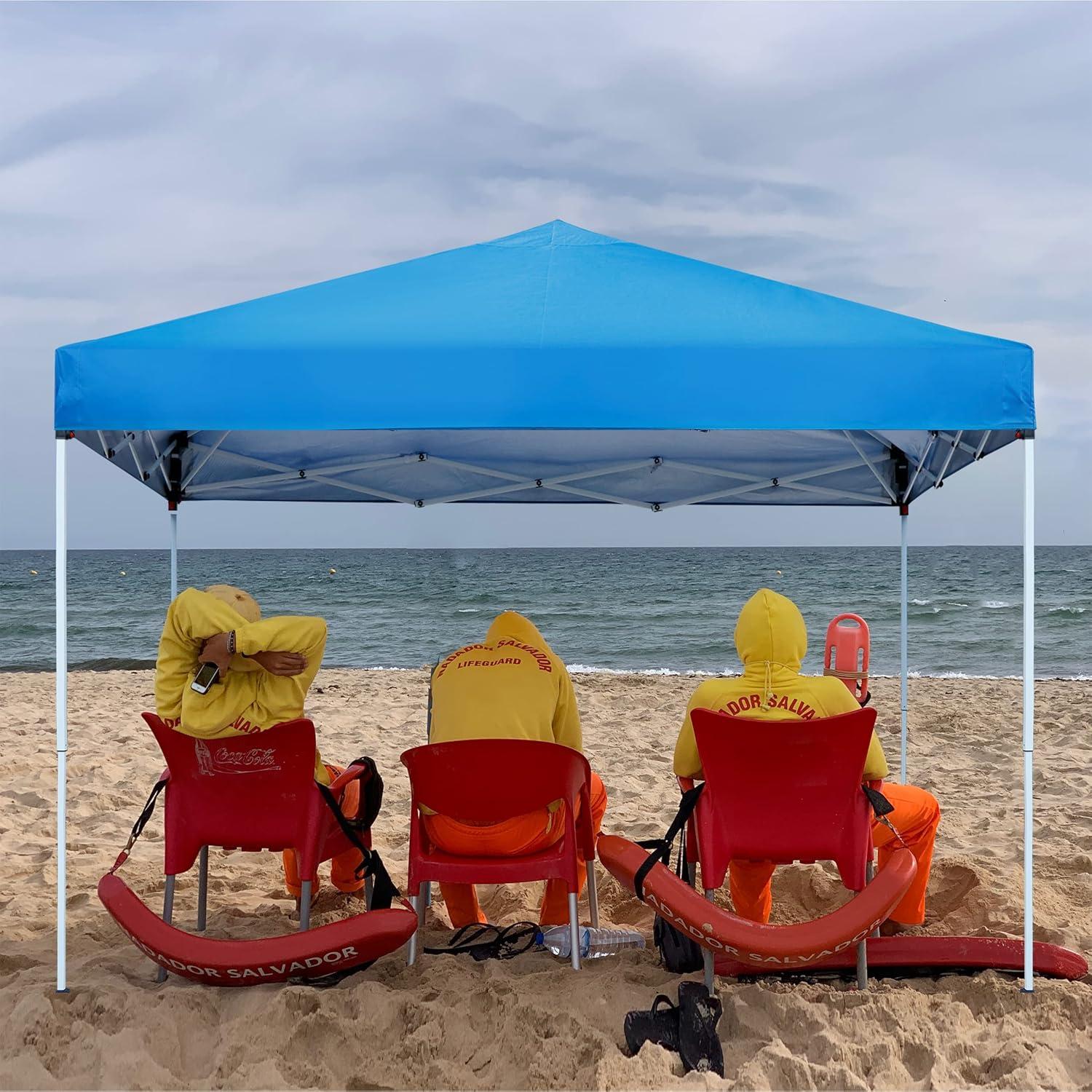 Carpa Plegable JupiterForce 3x3m Ajustable Impermeable Azul