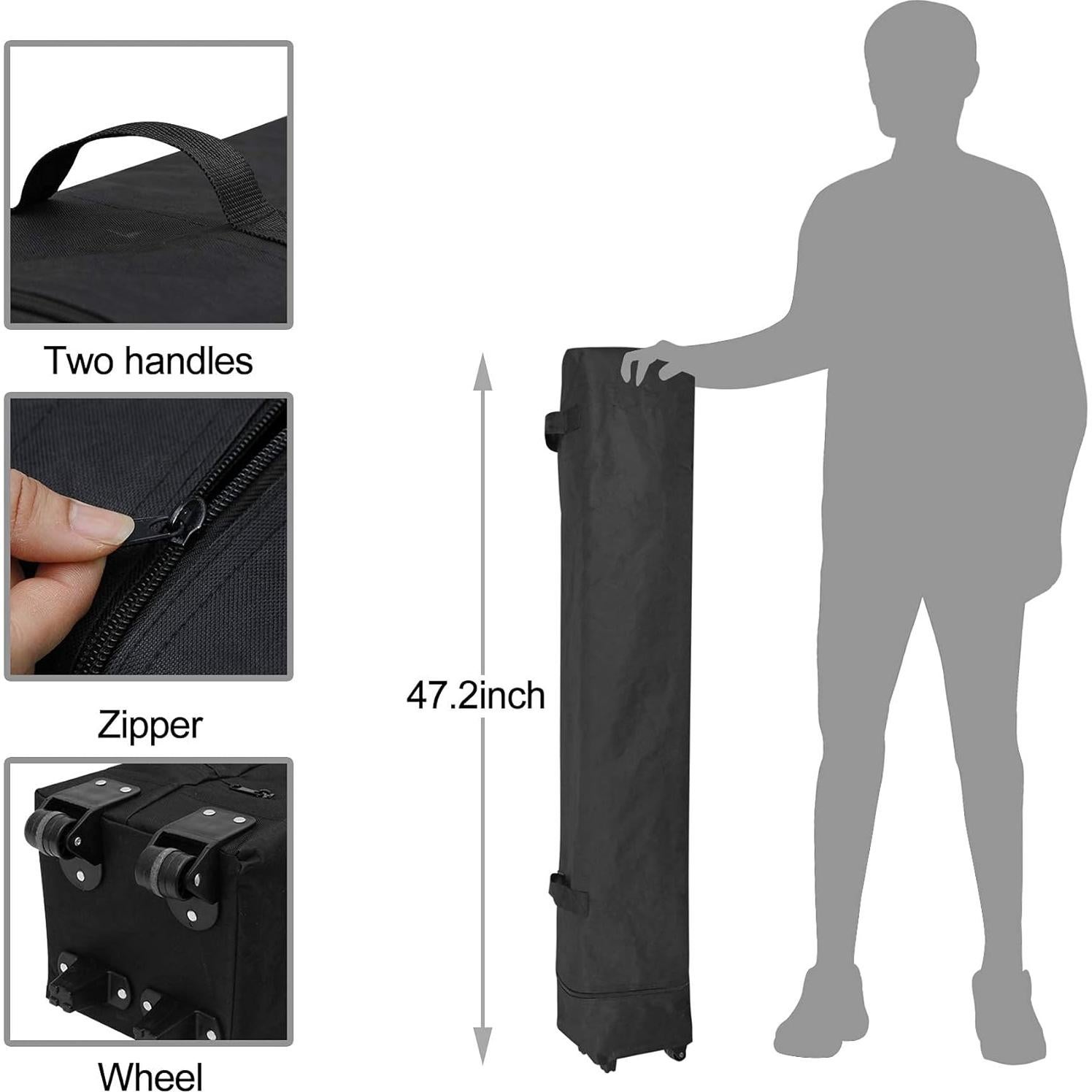 Carpa Plegable JupiterForce 3x3m Ajustable Impermeable Azul