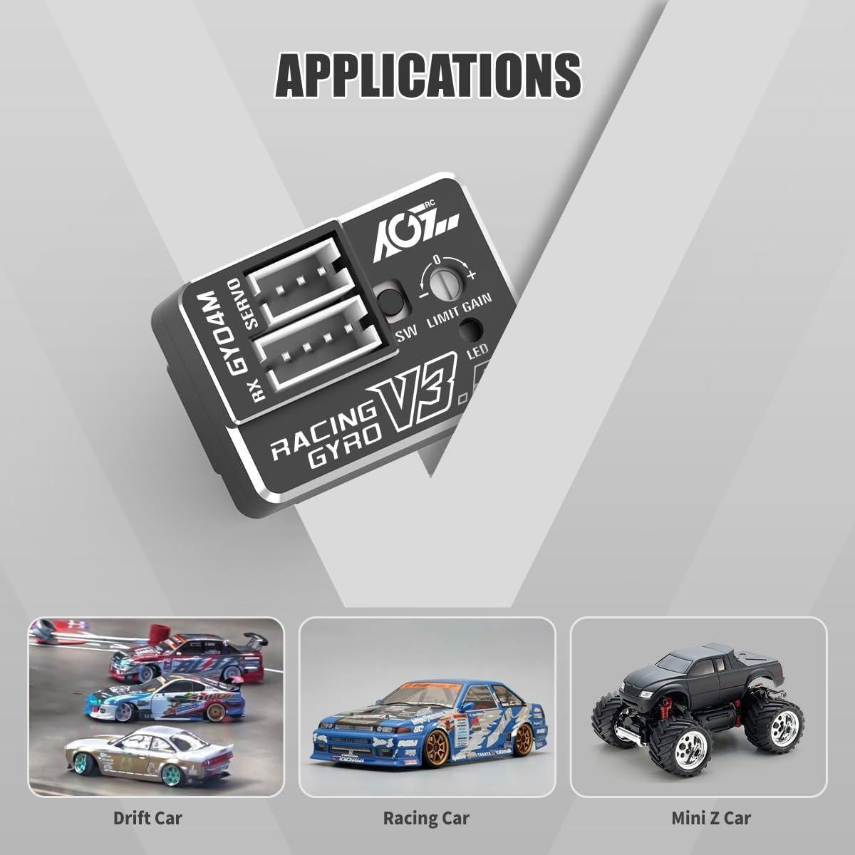 Giroscopio RC AGFRC GY04M V3.5 Mini Drift 4g Alta Precisión