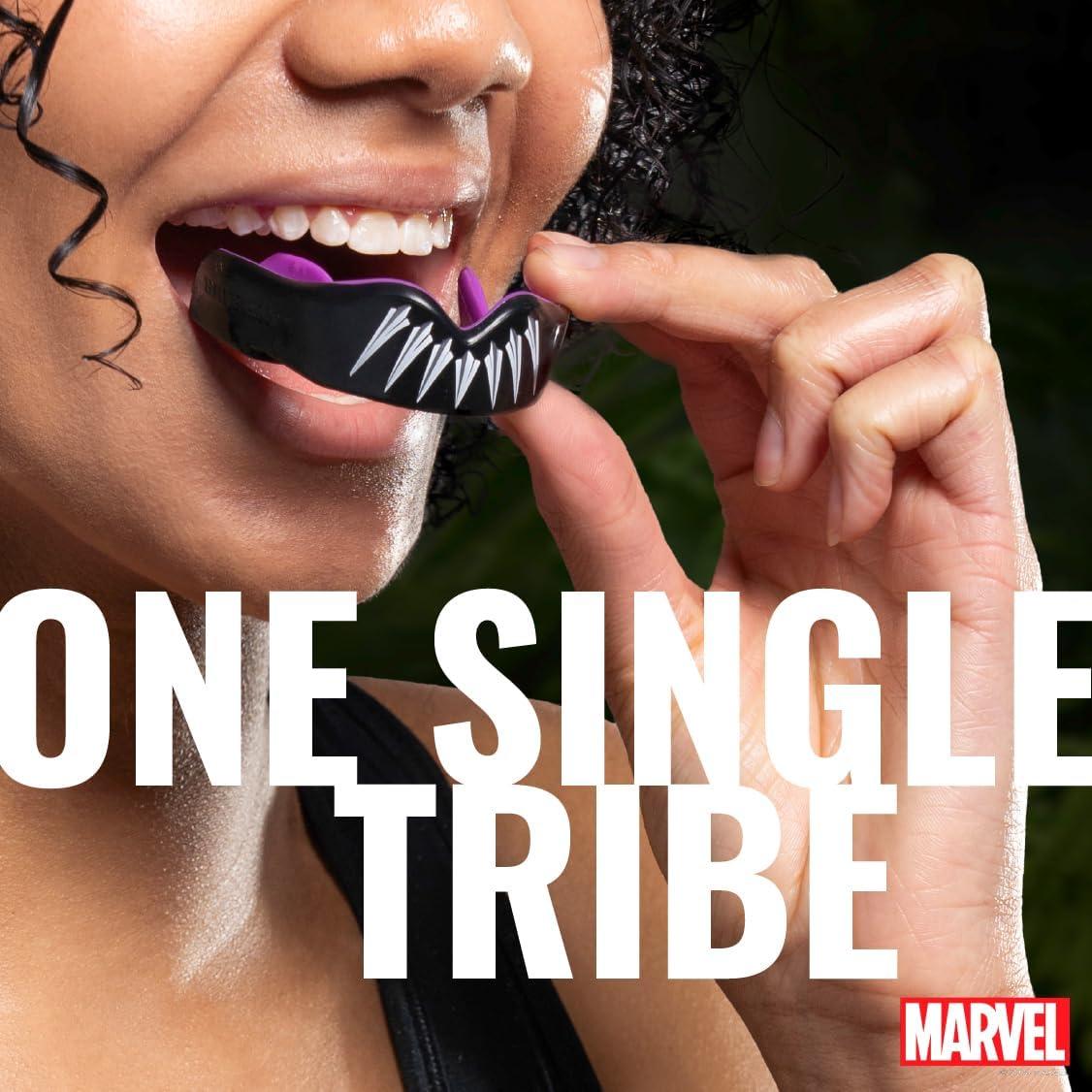 Protector Bucal Deportivo Safejawz Black Panther Junior Doble Capa