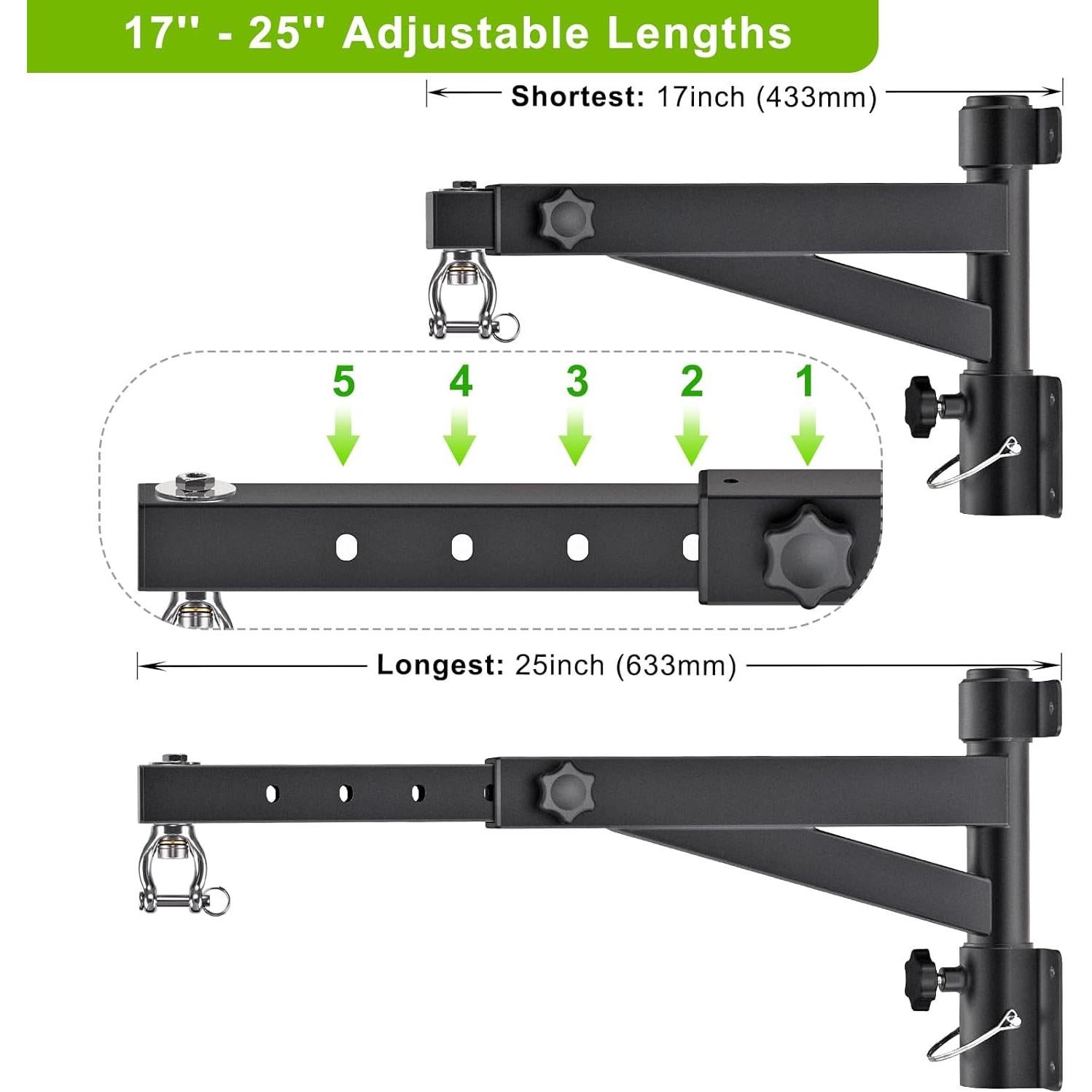 Soporte de Bolsa Pesada Kipika Ajustable 43-63.5 cm Metal