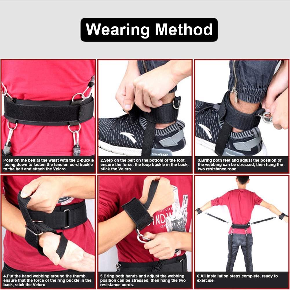 Conjunto de bandas de resistencia YNXing 250 lb para boxeo y fitness