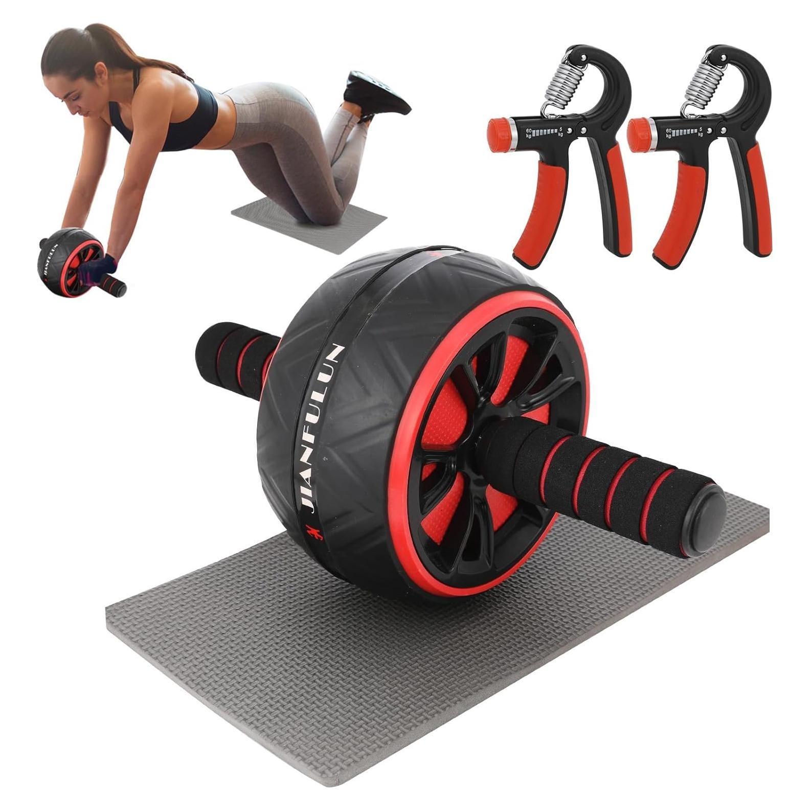 Rueda de Abdominales Vonlarka con Almohadilla y Agarre Antideslizante