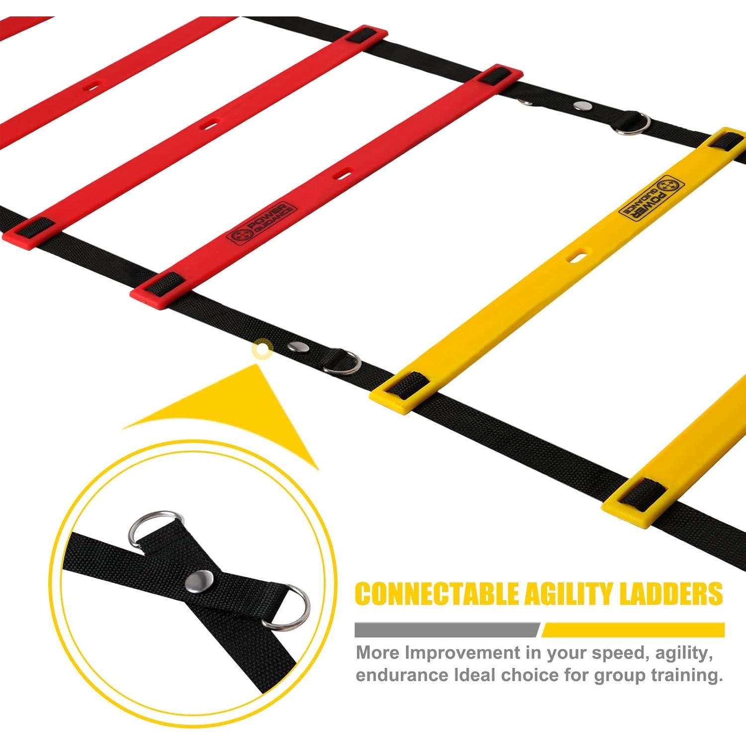 Escalera de Agilidad POWER GUIDANCE 6.1m con Conos - Entrenamiento
