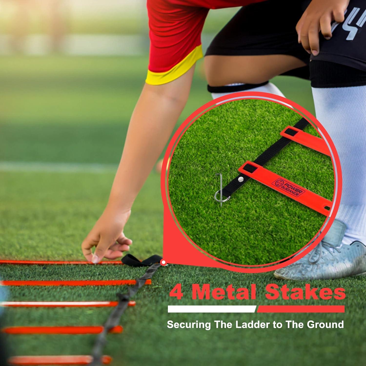 Escalera de Agilidad POWER GUIDANCE 6.1m con Conos - Entrenamiento