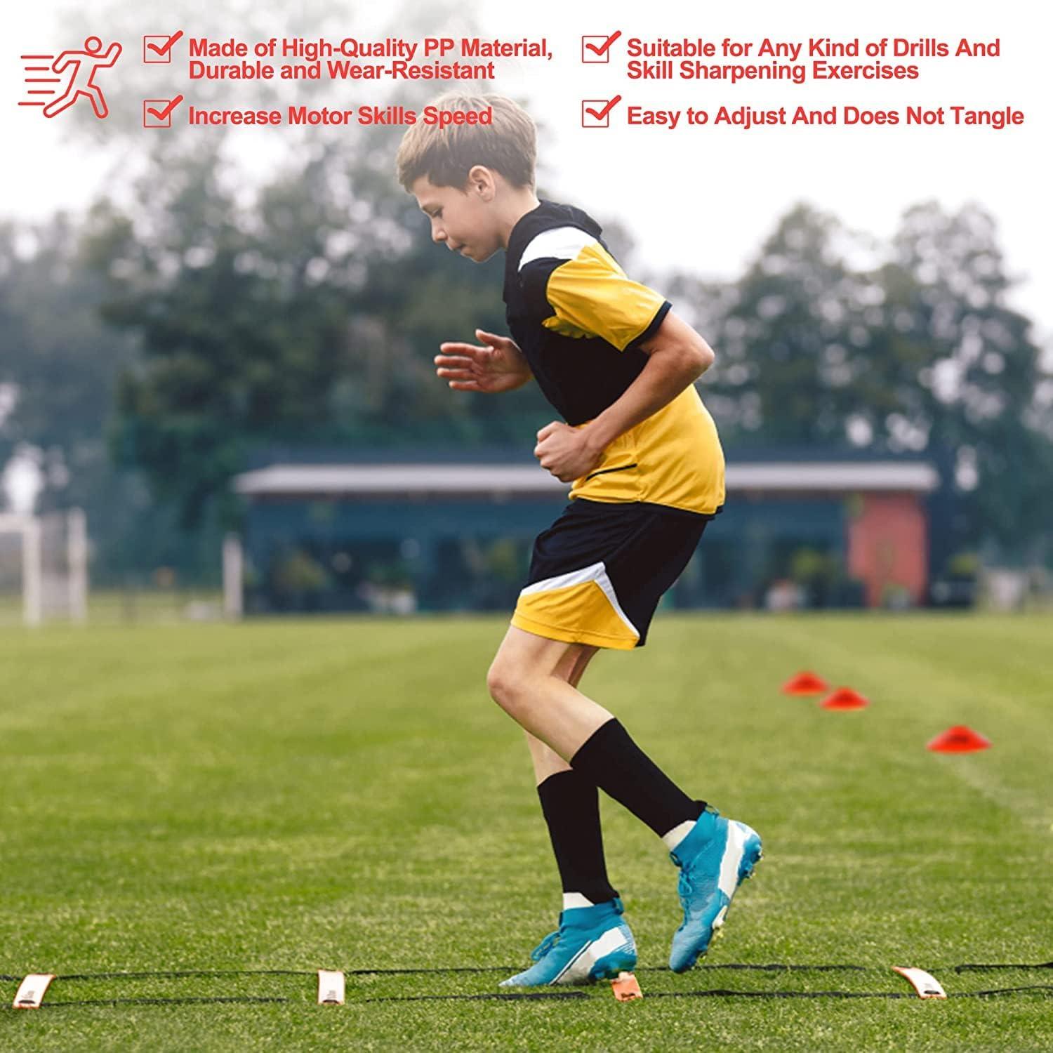 Escalera de Agilidad POWER GUIDANCE 6.1m con Conos - Entrenamiento