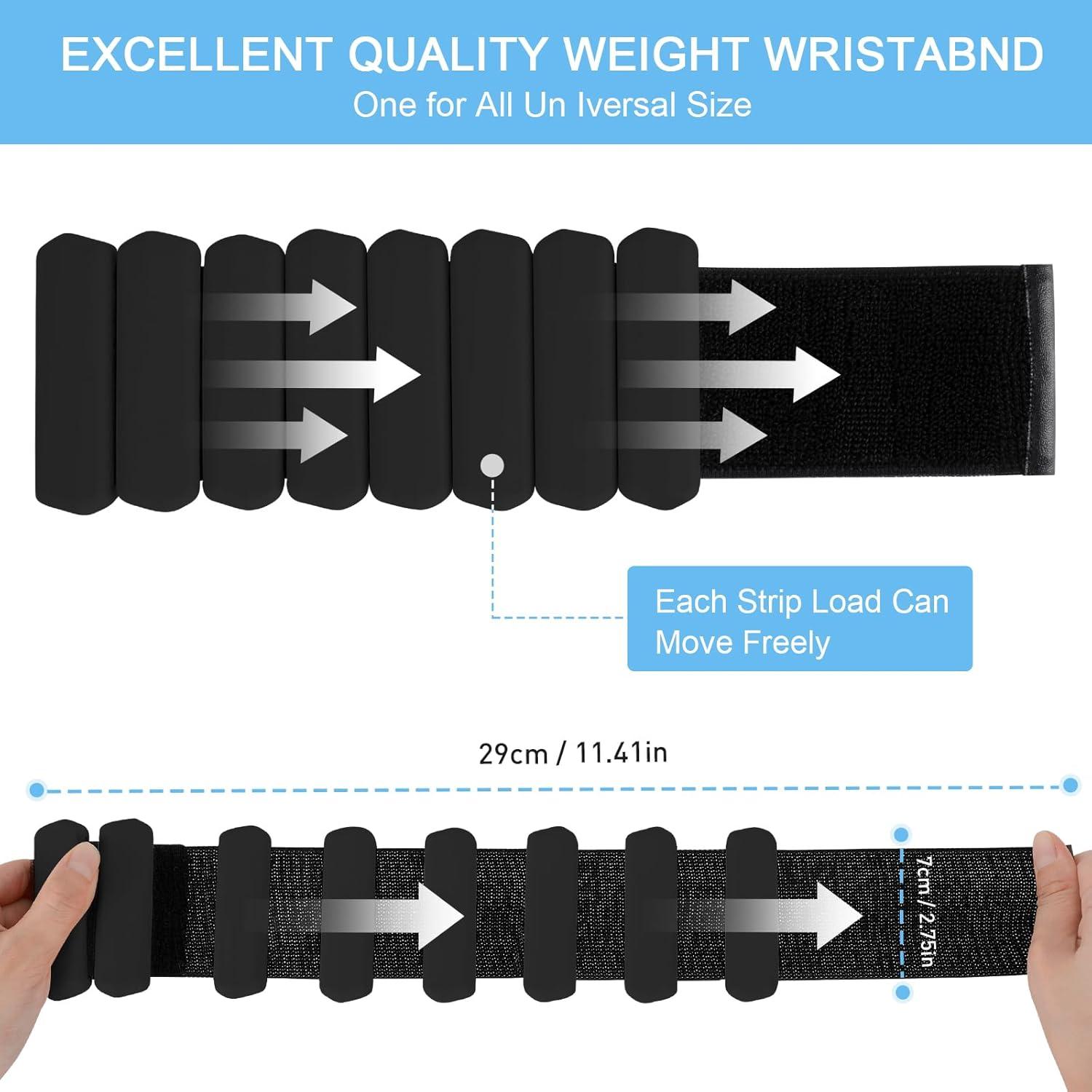 Conjunto de Pesas Ajustables Teikugv 0.9kg para Muñeca y Tobillo