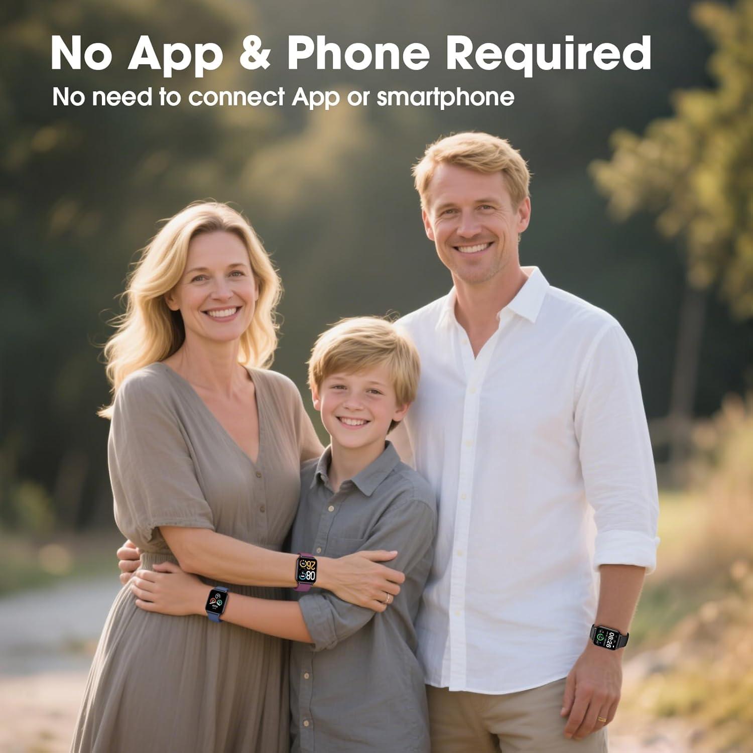 Reloj Inteligente EURANS Negro 1.8" Pantalla HD Sin App