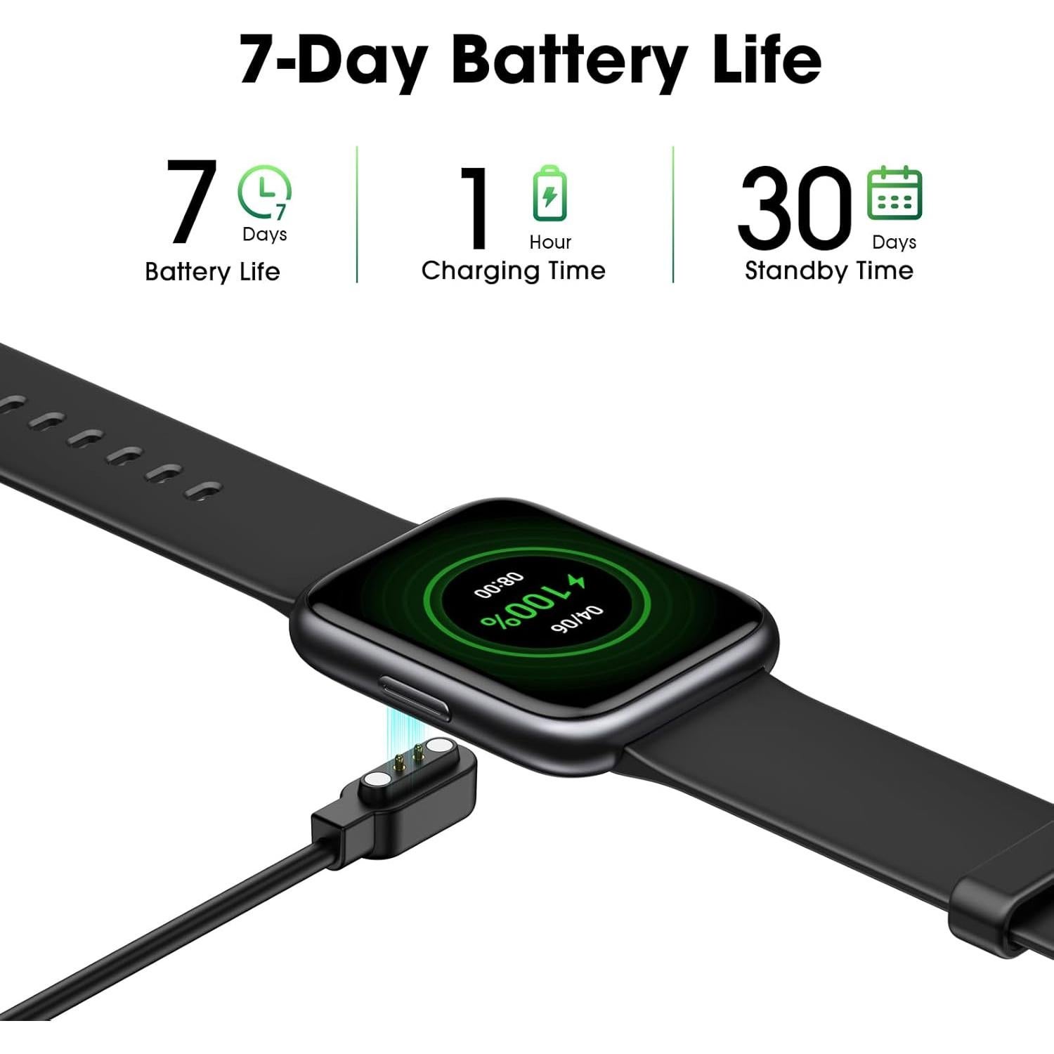 Reloj Inteligente EURANS Negro 1.8" Pantalla HD Sin App