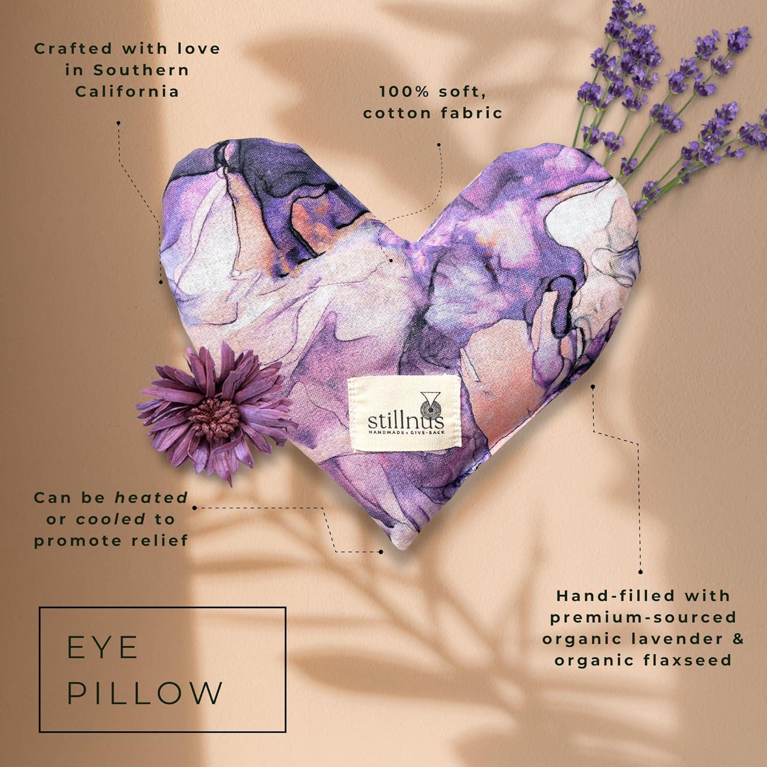 Almohadilla de Ojos con Peso Corazón Lavanda Orgánica 180g