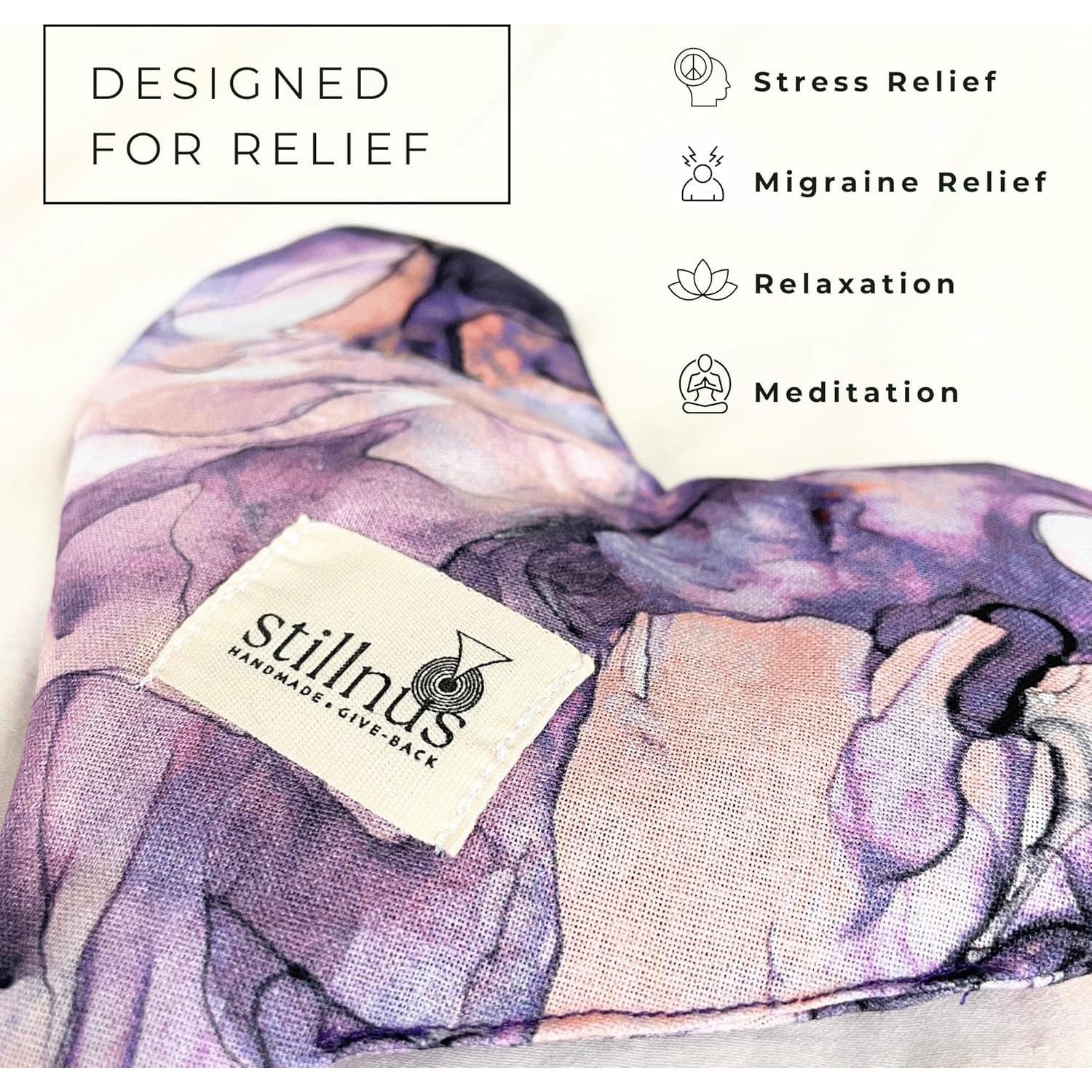 Almohadilla de Ojos con Peso Corazón Lavanda Orgánica 180g