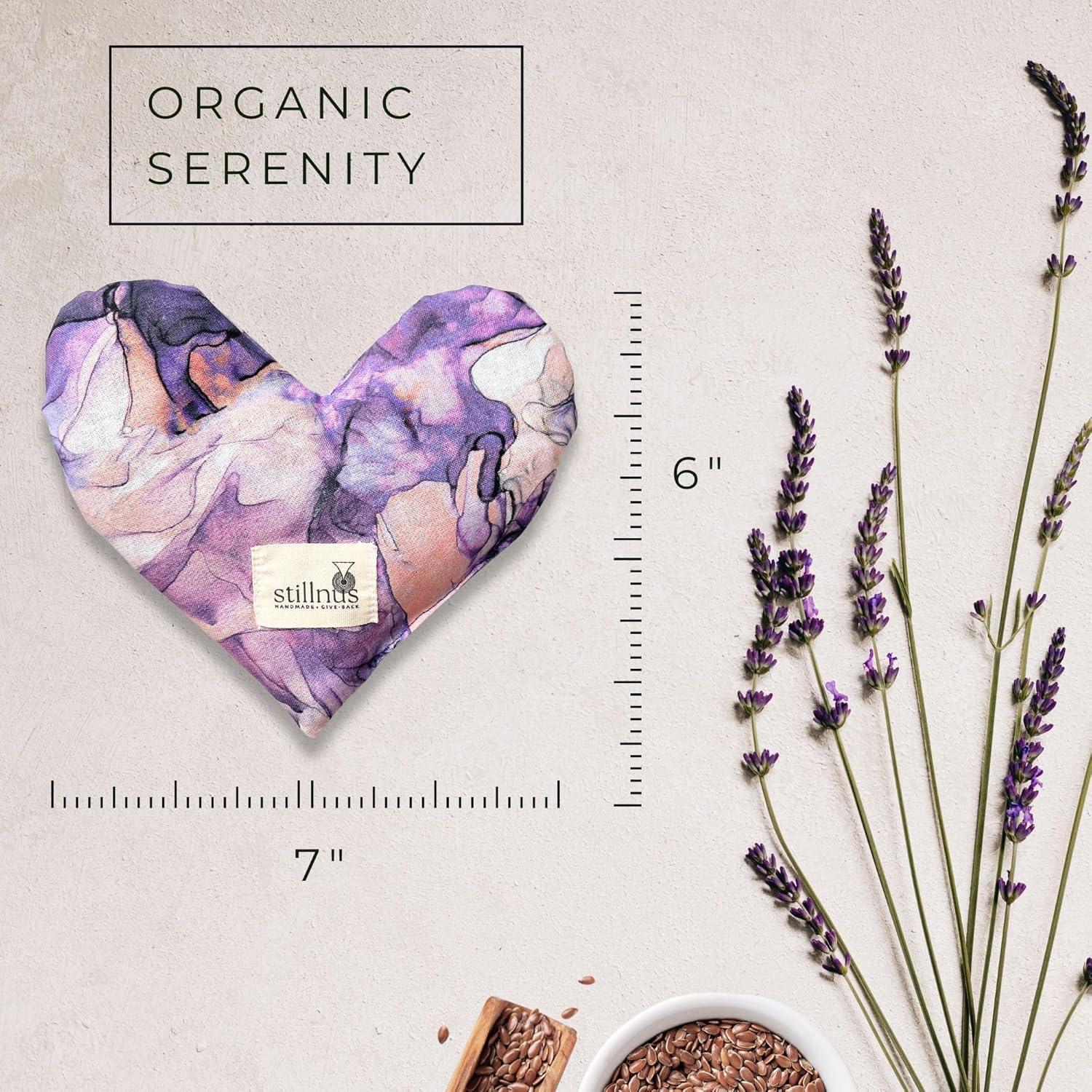 Almohadilla de Ojos con Peso Corazón Lavanda Orgánica 180g