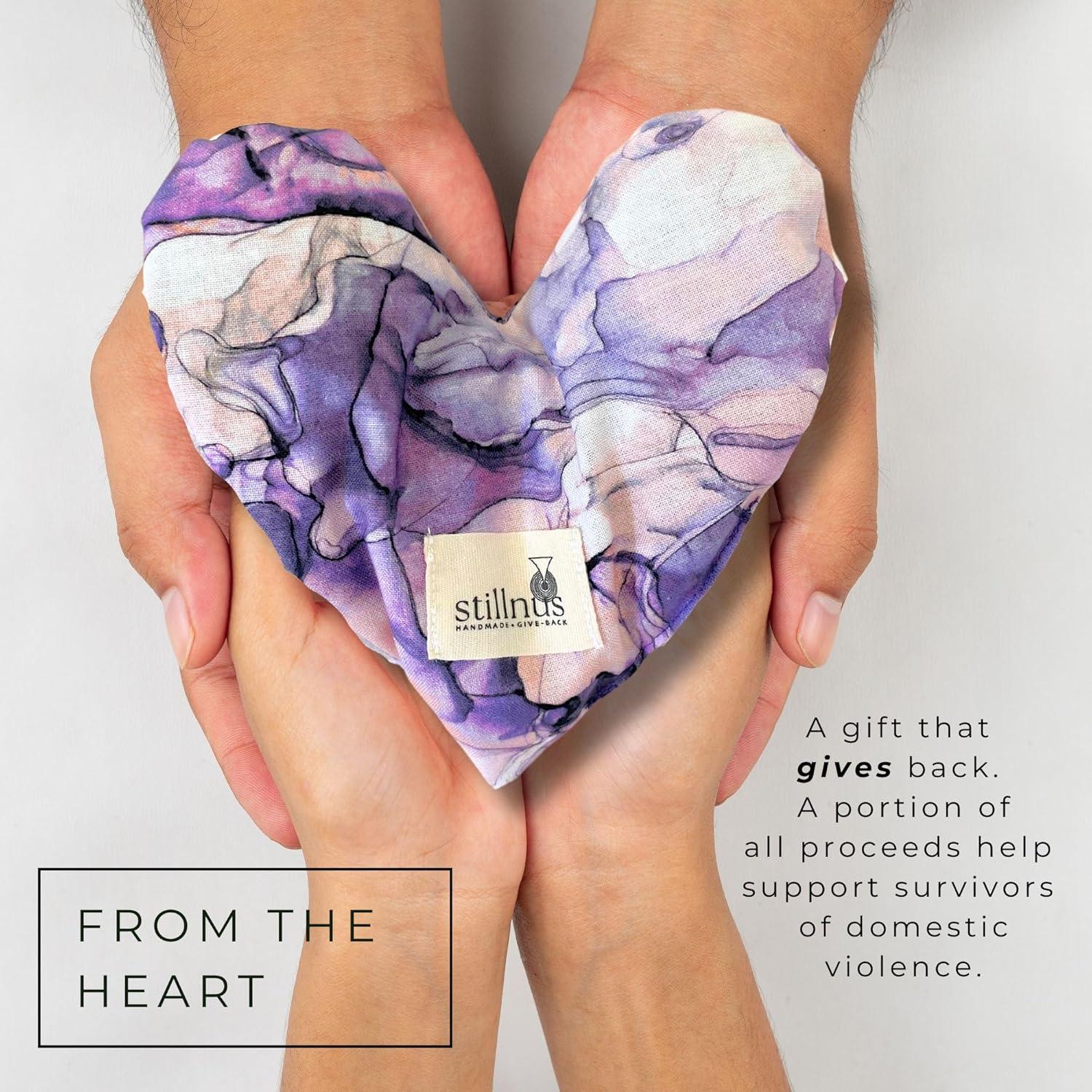 Almohadilla de Ojos con Peso Corazón Lavanda Orgánica 180g