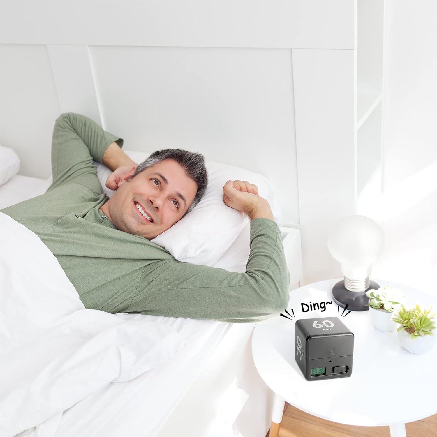 Temporizador Cubo Weewooday Negro 15-20-30-60 Minutos