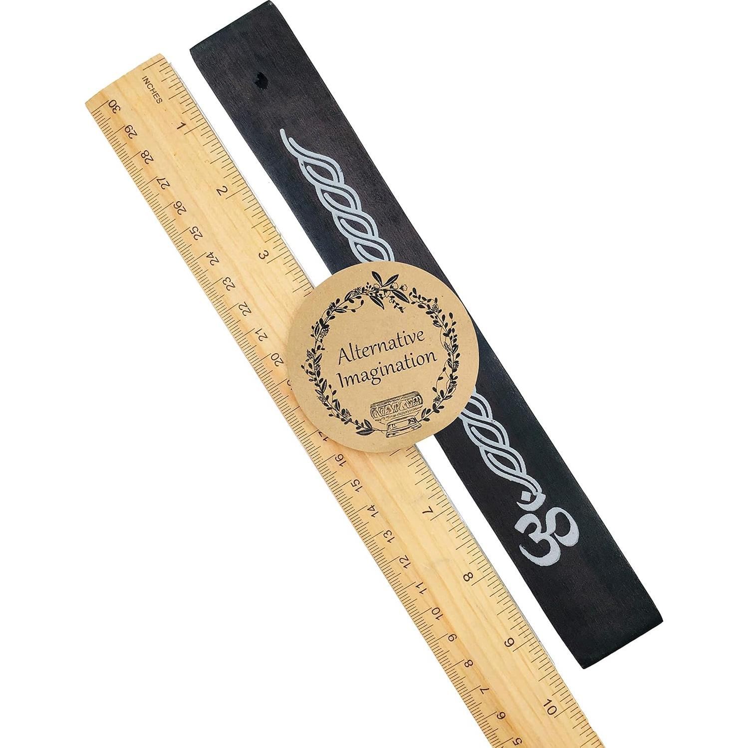 Soporte de Incienso Imaginación Alternativa - Madera Negra 25.4cm