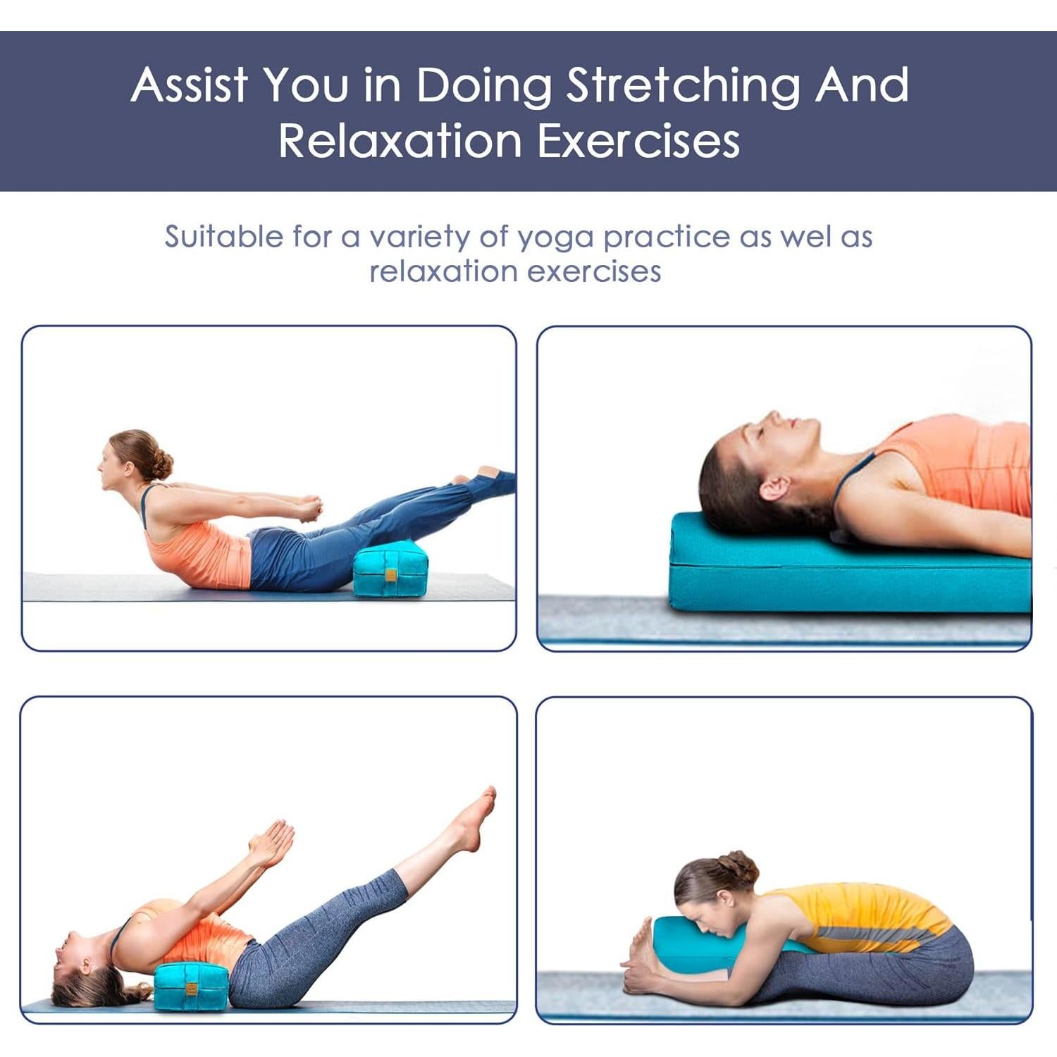 Cojín de Meditación FelizMax Trigo Sarraceno 61x26.7 cm