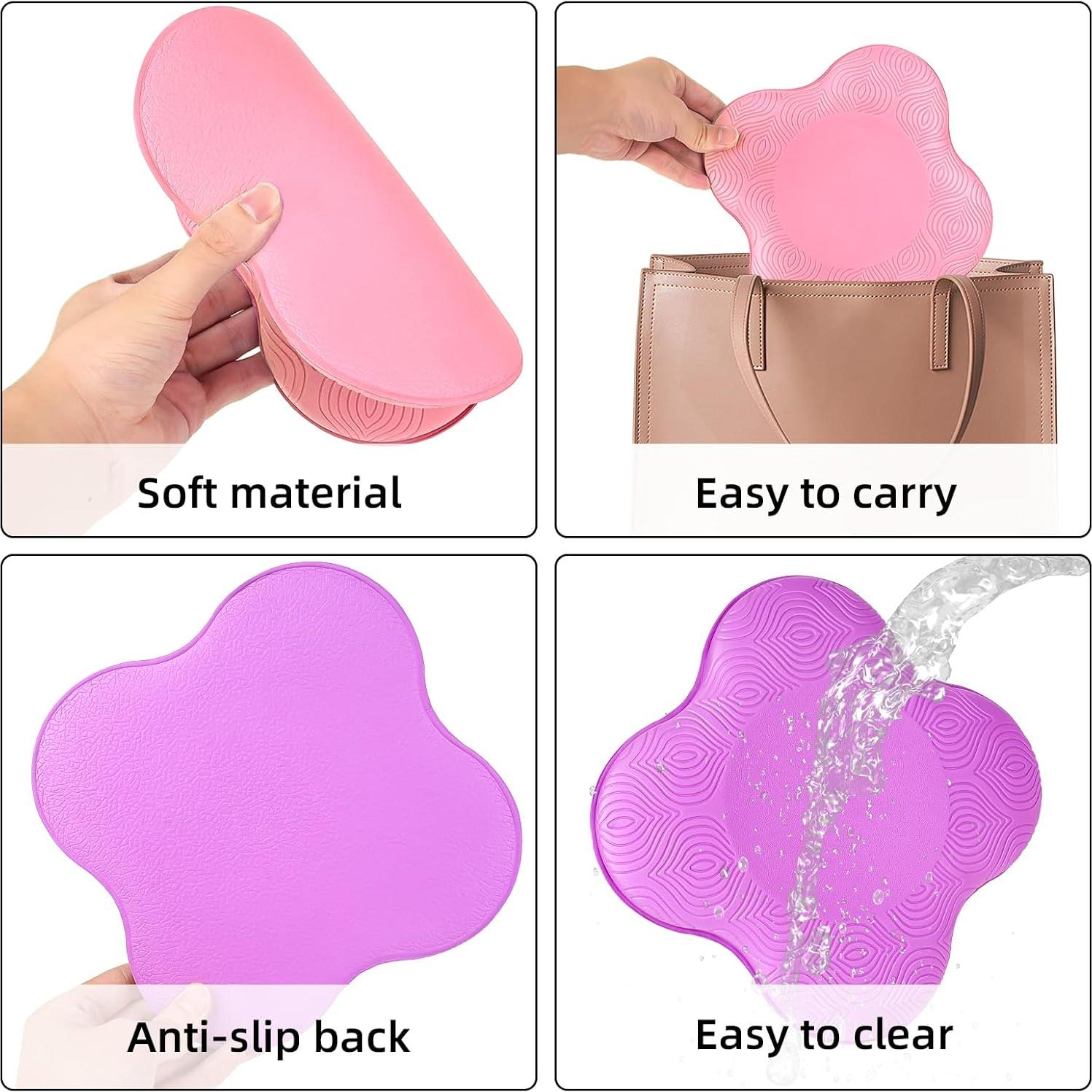 4PCS yoga knee pads, yoga wrist pads, yoga anti slip pads, Pilates support pads, designed to protect the balance of male and female knees, elbows, and wrists during exercise