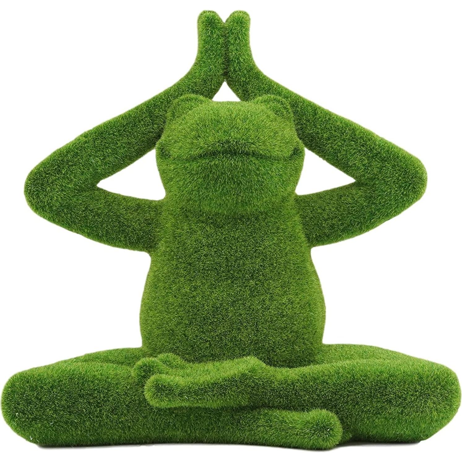 Estatua de Jardín Rana de Yoga Buda Meditador Ebros 23 cm