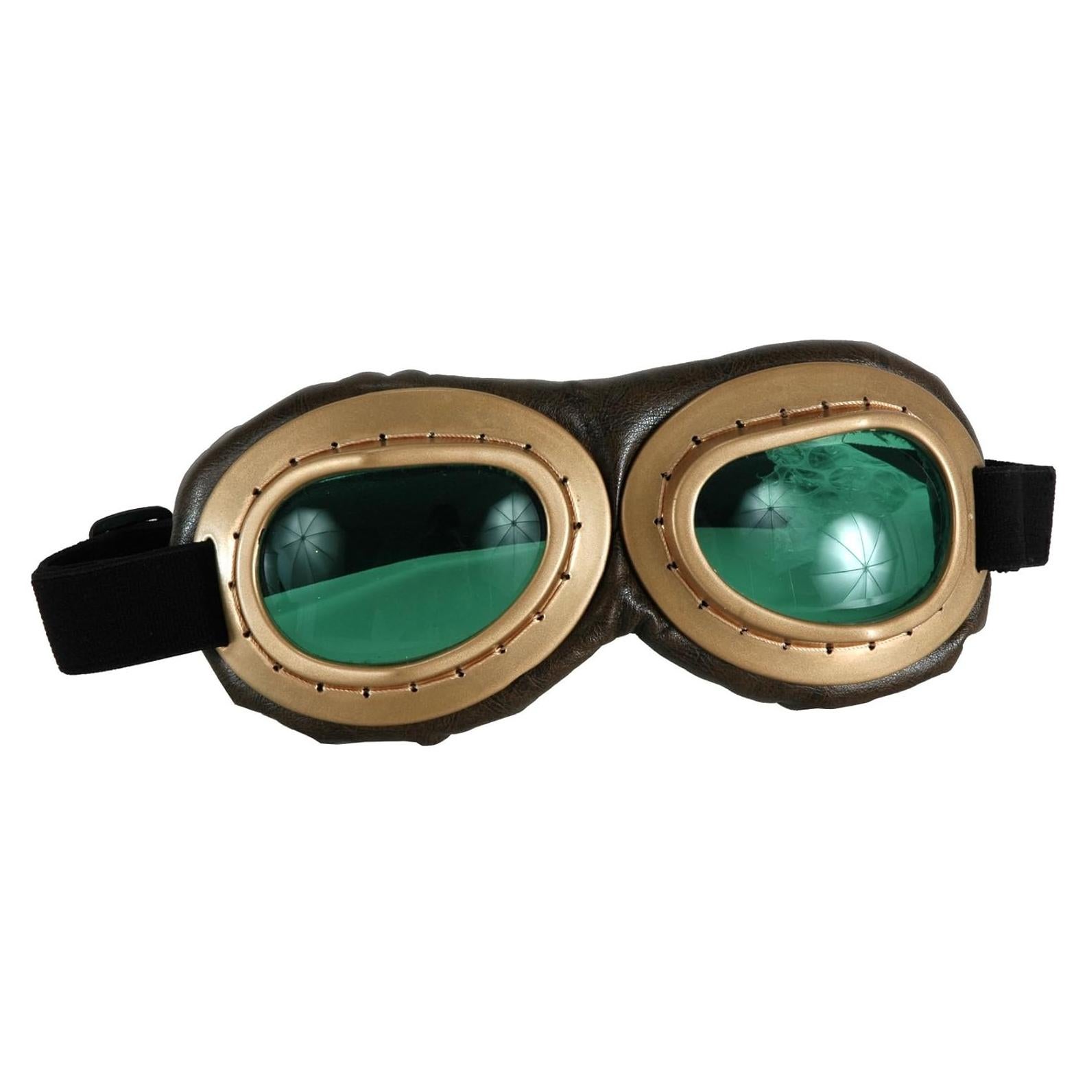 Gafas de Aviador Doradas Elope con Lentes Verdes y Correa Ajustable