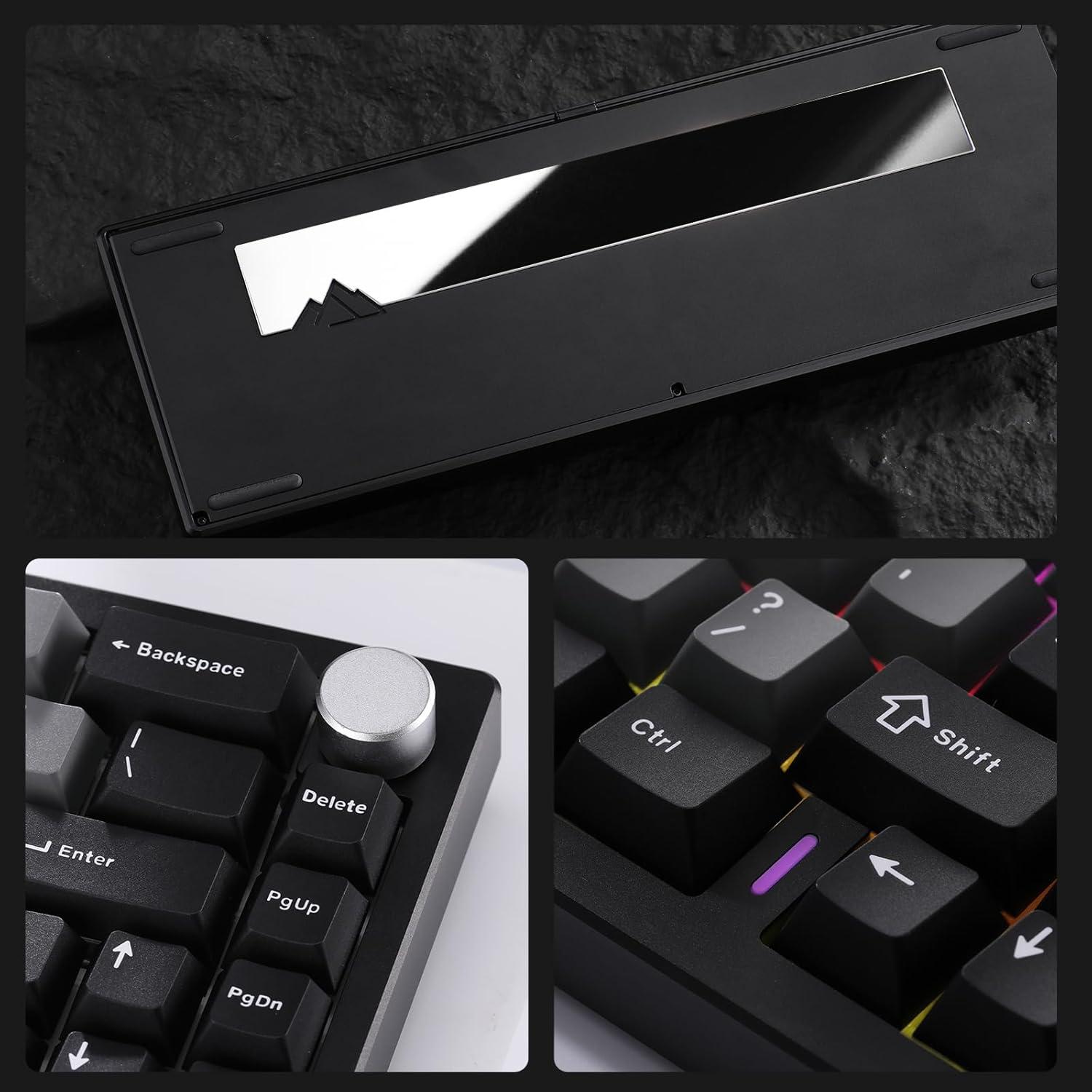 Teclado Mecánico YUNZII AL68 Inalámbrico RGB 60%