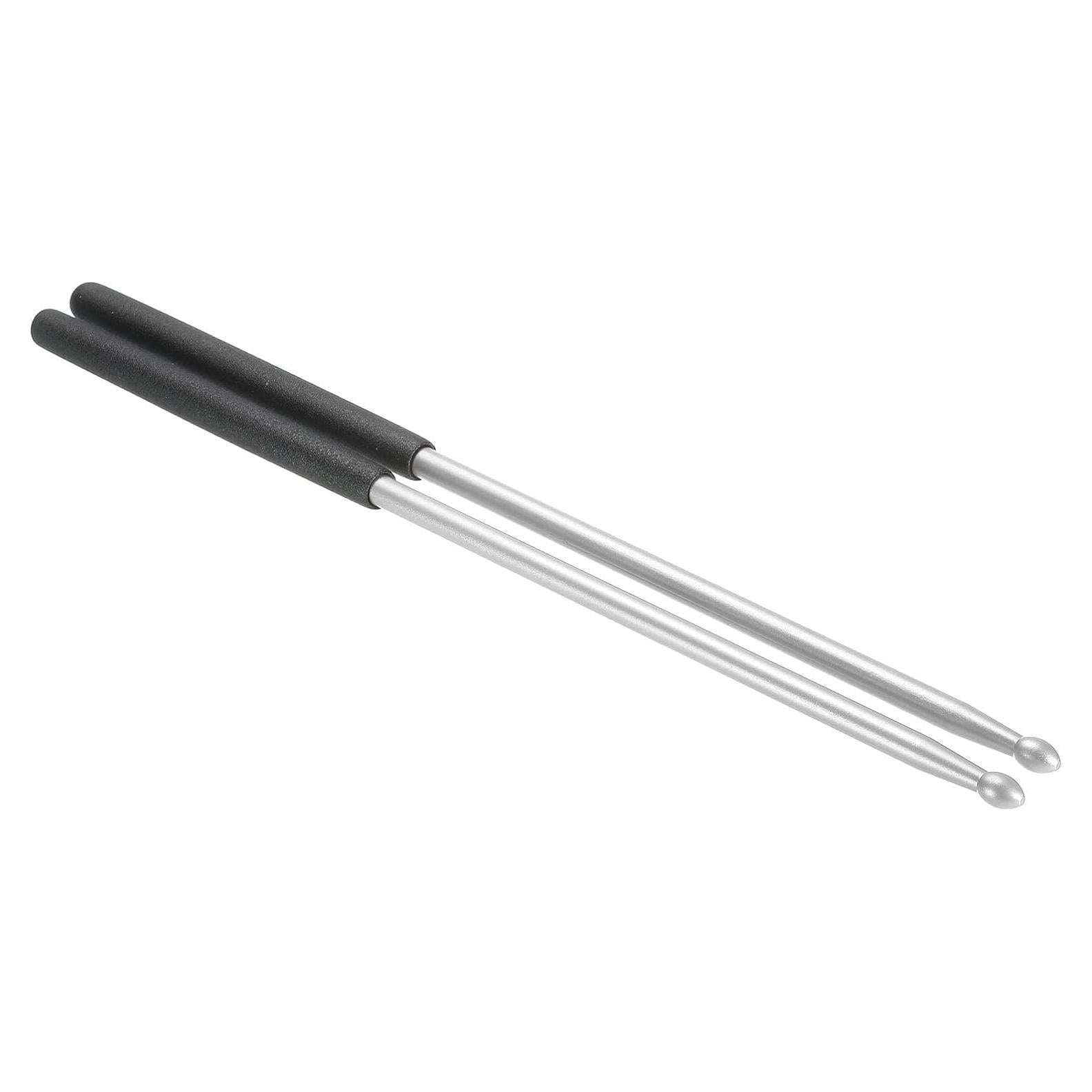 Palillos de Batería 5A PATIKIL Antideslizantes Plata 41.5cm